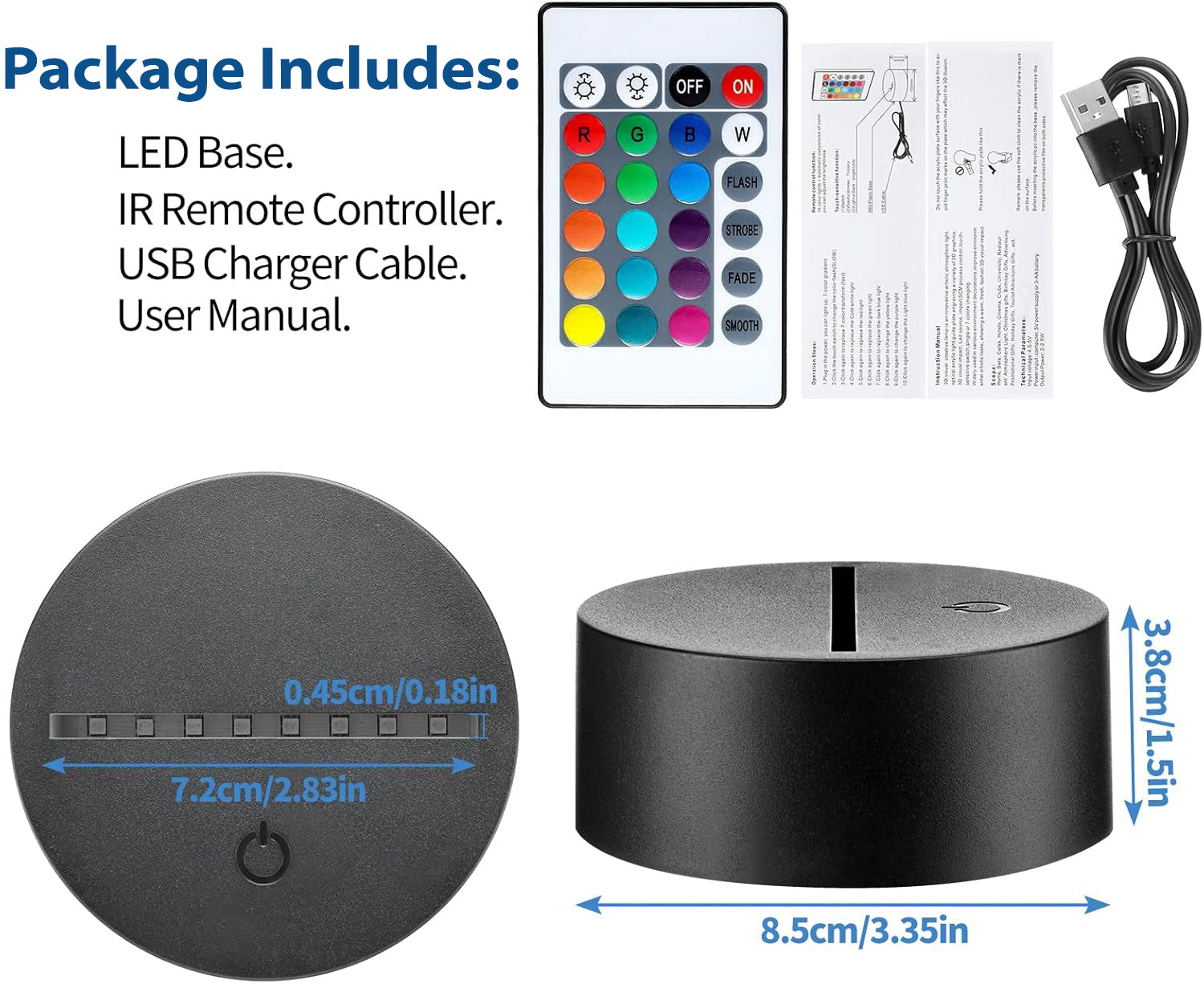 Scripture Light – The Lord Is My Light | LED Night Light with Cross Design (Psalm 27:1)