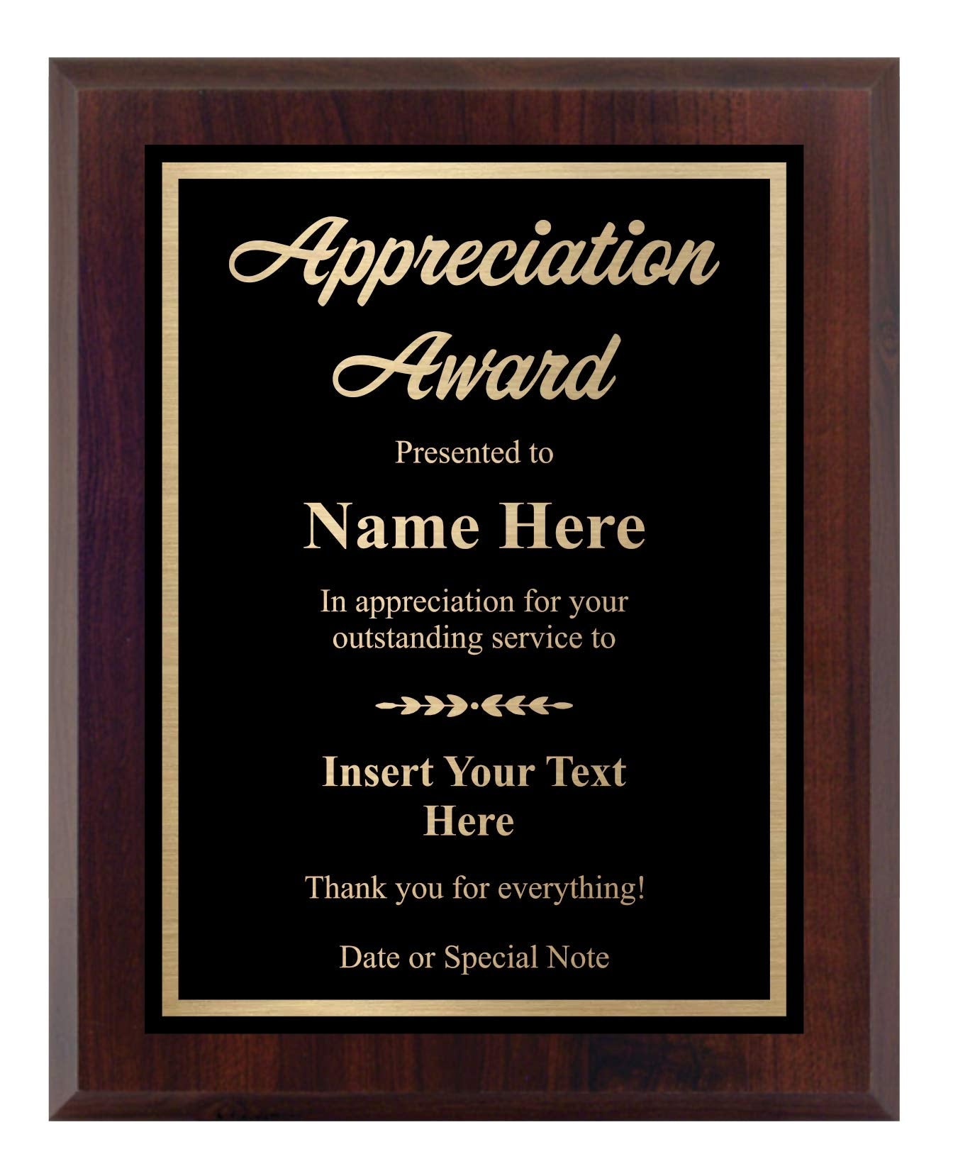 Custom Award Plaque