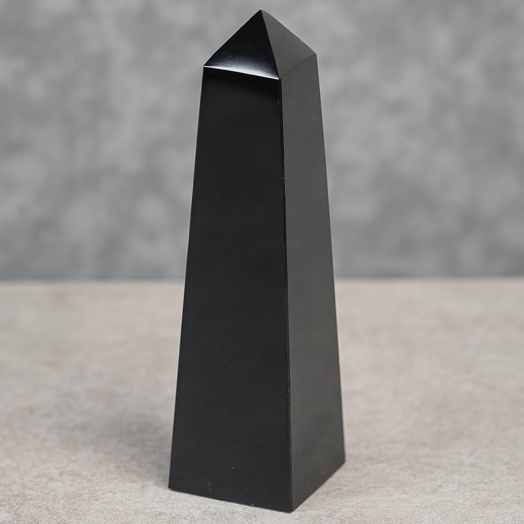 Custom Engraved Black Marble Pinnacle Award | 8” x 2” | Personalized Recognition Trophy | Corporate or Church Award
