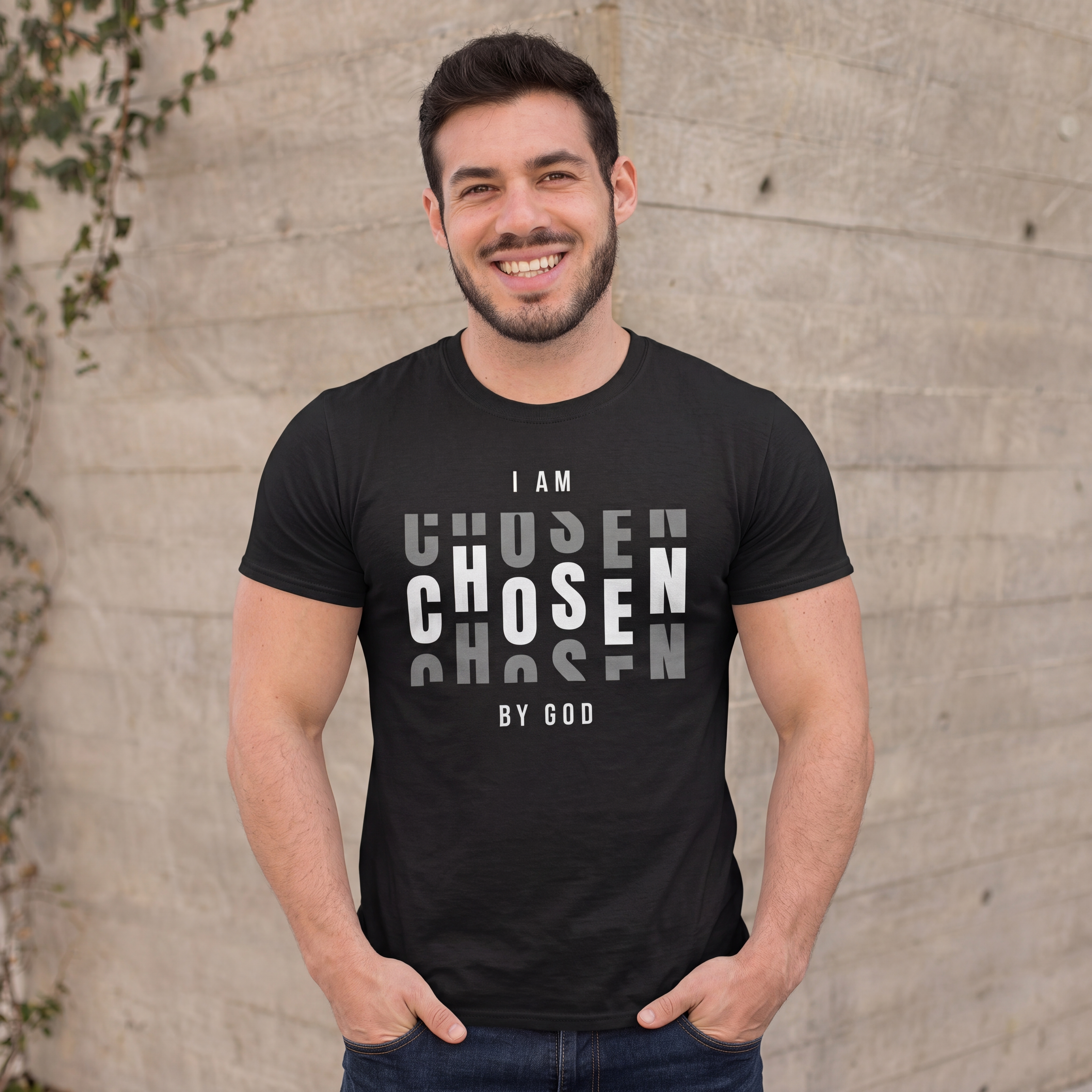 I Am Chosen by God Shirt – Inspirational Typography Graphic Tee | Gildan Softstyle | Unisex