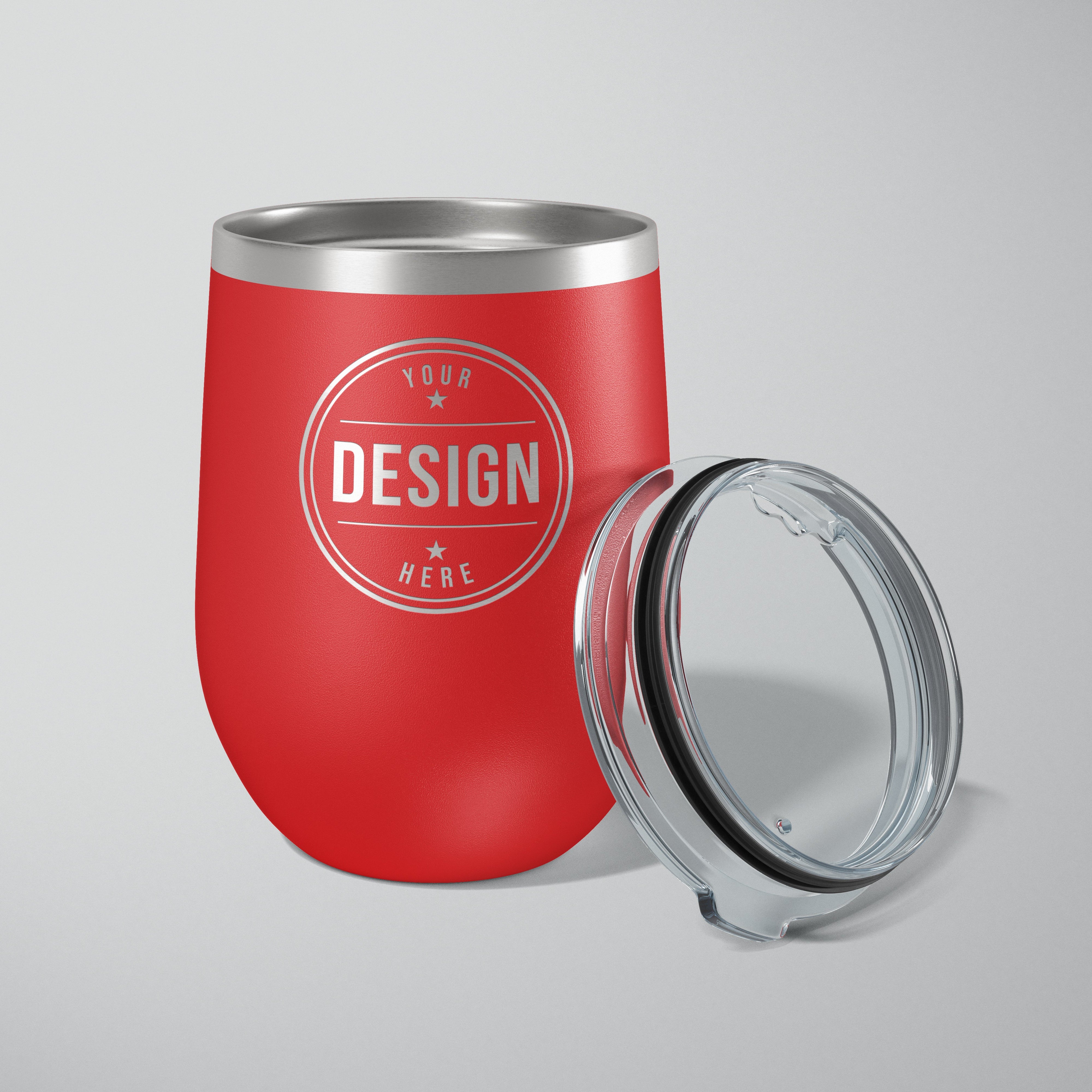 12 oz. Stemless Polar Camel Wine Tumbler with Lid