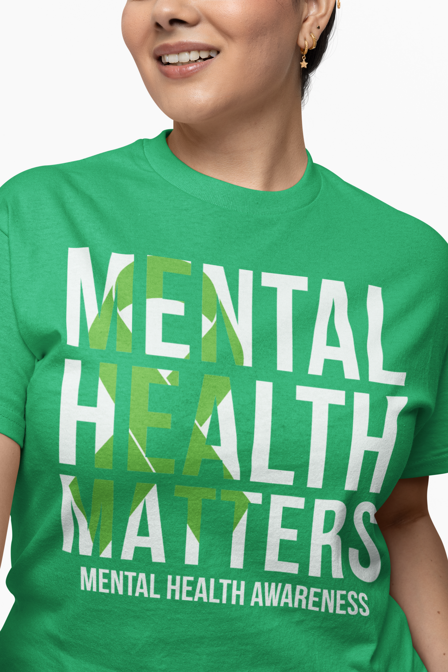 “Mental Health Matters” Ribbon T-Shirt – Awareness Support Tee | Women’s & Men’s Fit