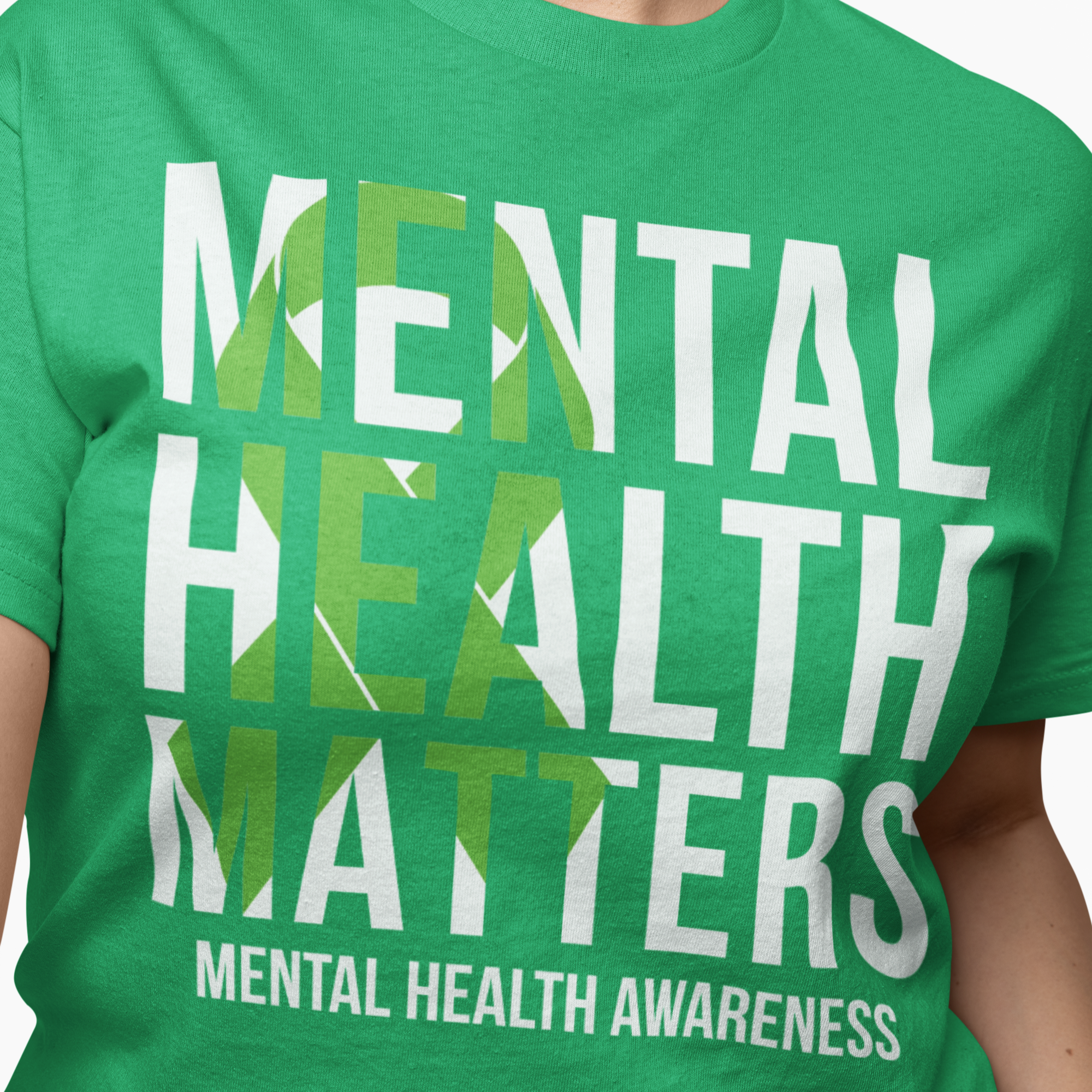 “Mental Health Matters” Ribbon T-Shirt – Awareness Support Tee | Women’s & Men’s Fit