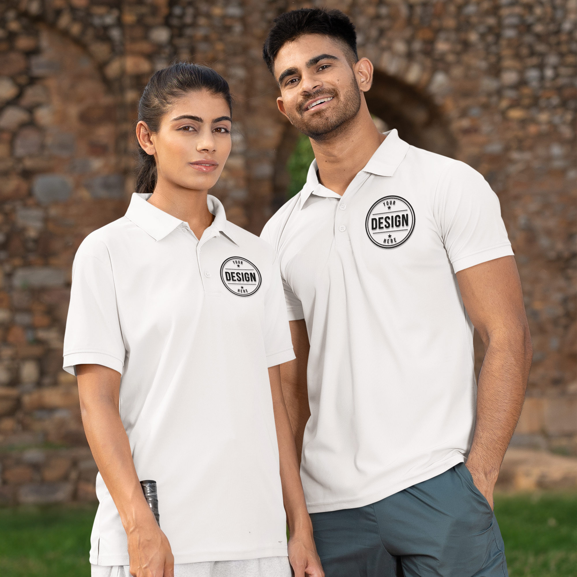 Custom Polo Shirt | Gildan Jersey Sport Shirt | Left Chest Logo | DTF Printed | Bulk or Individual Orders