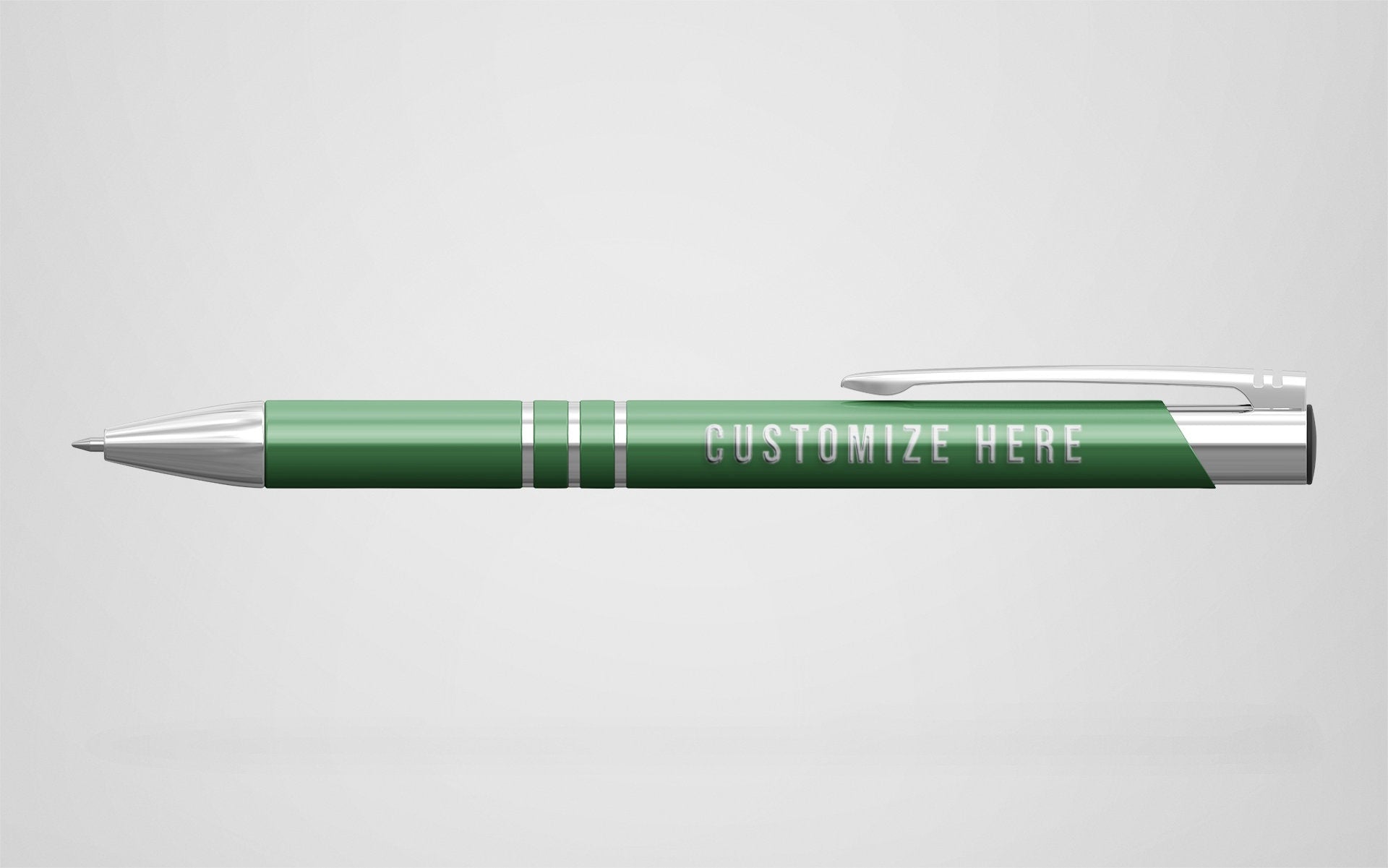 Personalized Pen with Silver Trim