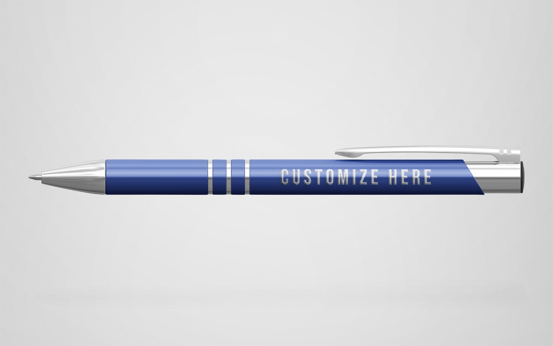 Personalized Pen with Silver Trim