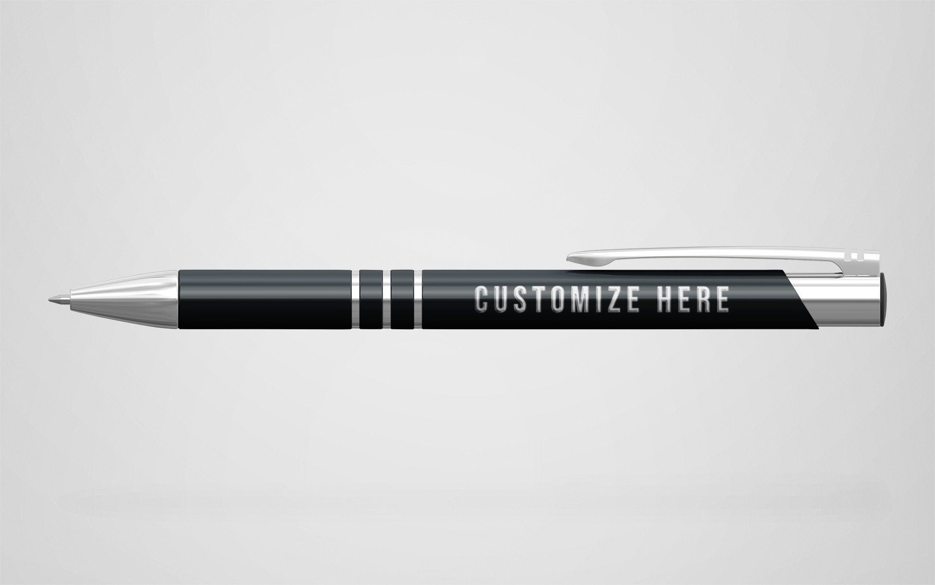 Personalized Pen with Silver Trim
