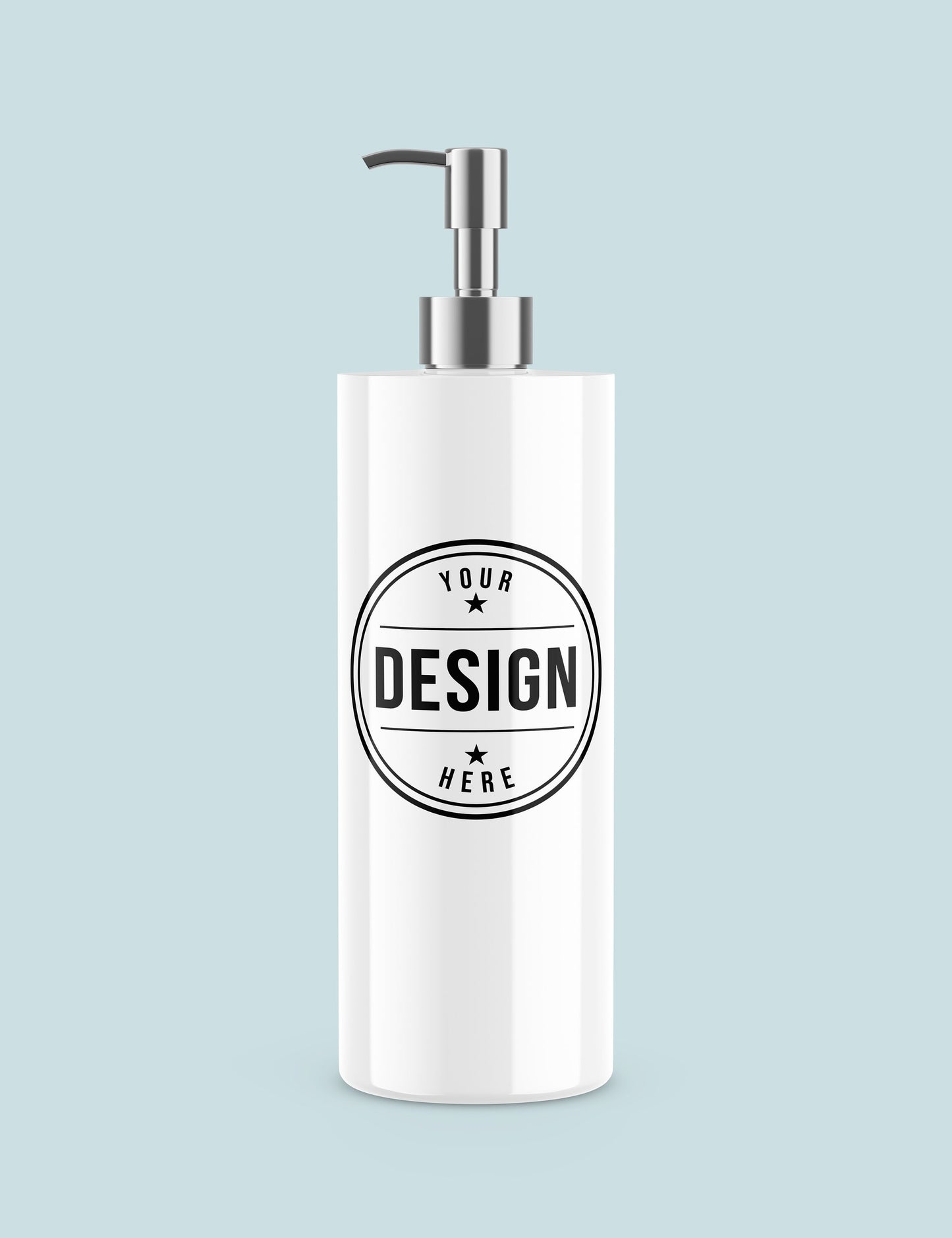 Custom Soap Dispenser – 18oz White Stainless Steel Bottle with Pump | Personalized Bathroom Decor or Kitchen Sink Accessory