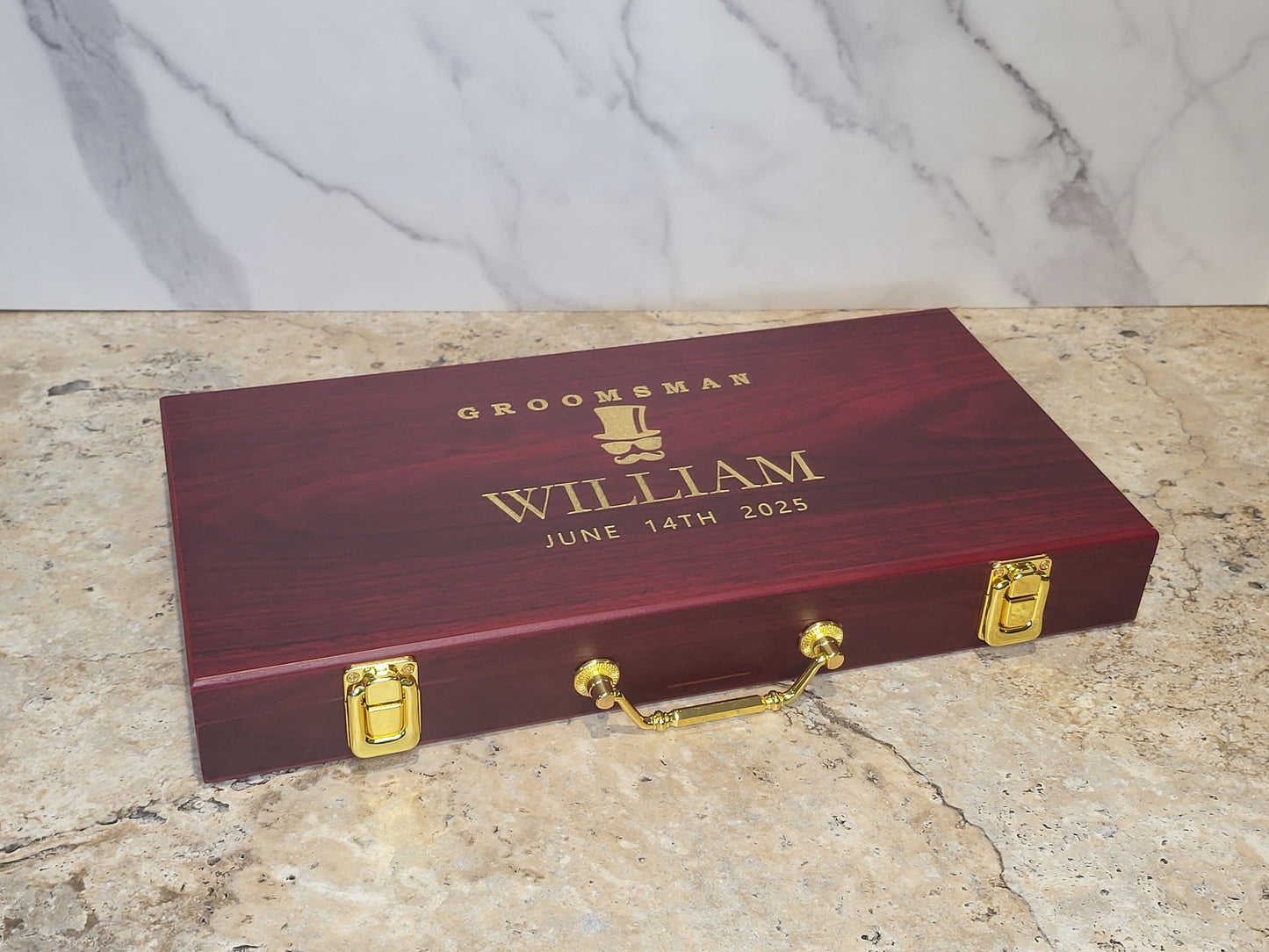 Personalized Poker Gift Set | 300 Chip Poker Set | Best Man Gift | Game Night