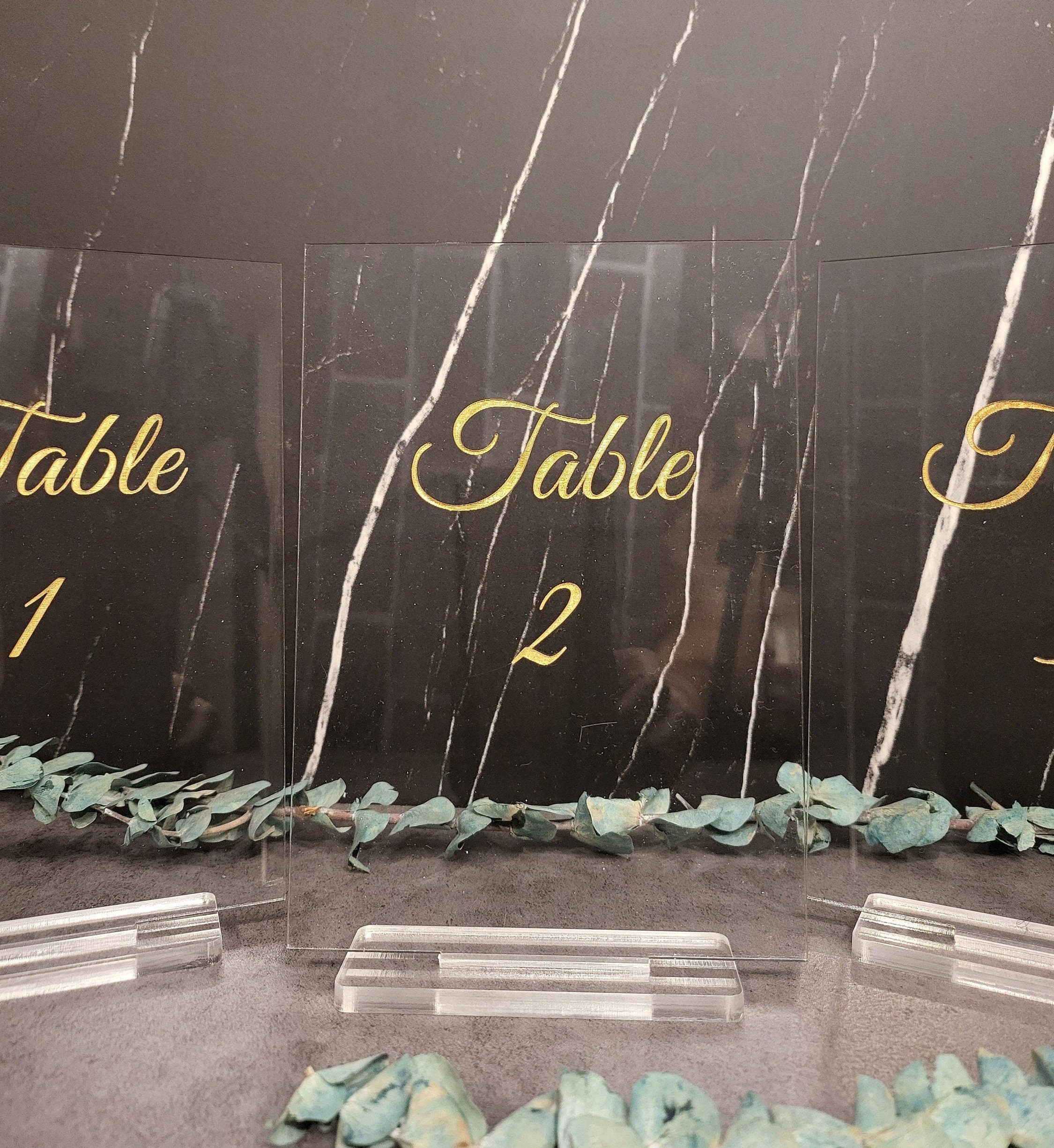 Acrylic Table Numbers | Wedding Table Numbers | Event Decor | Reception Signs