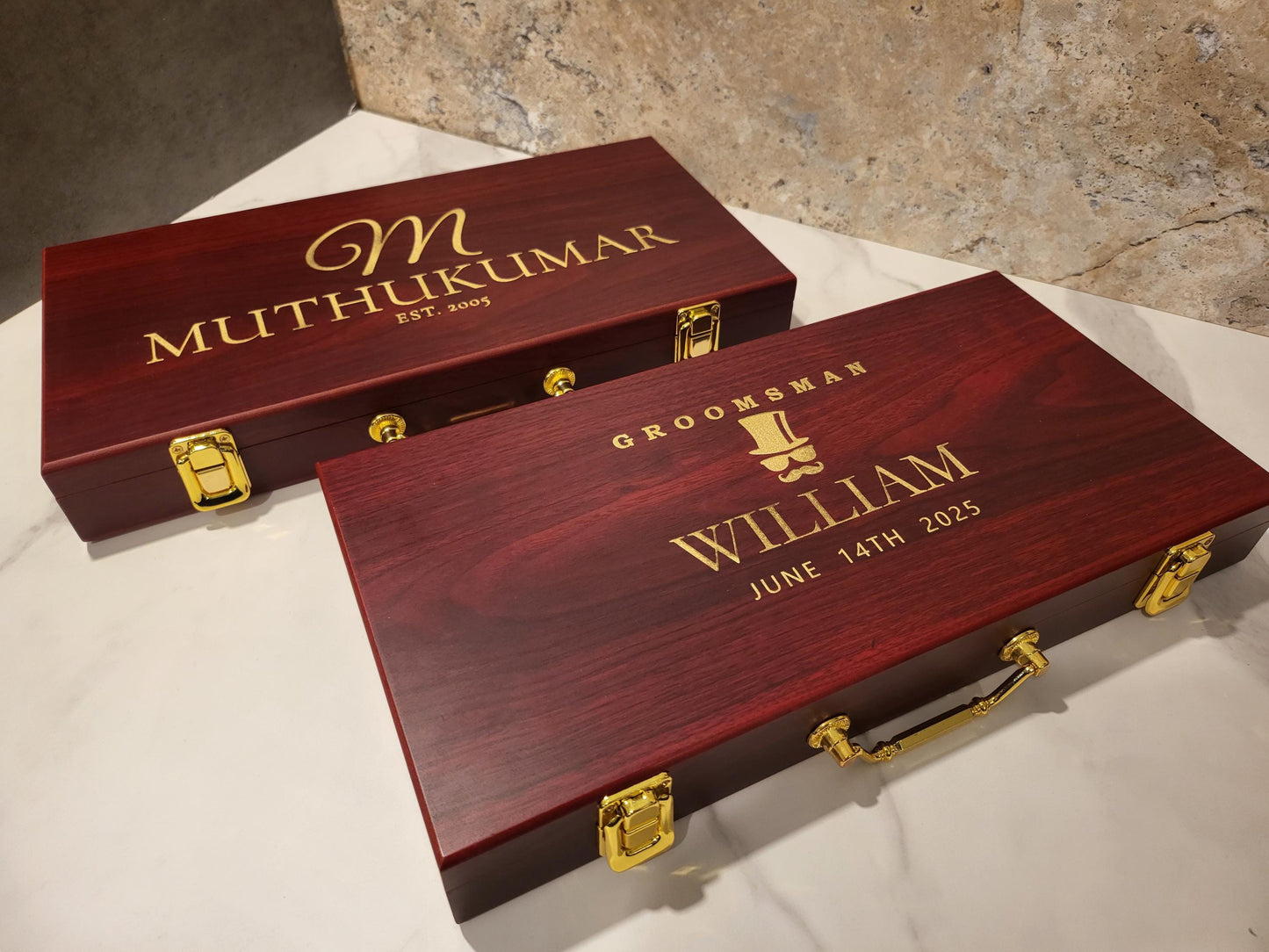 Personalized Poker Gift Set | 300 Chip Poker Set | Best Man Gift | Game Night