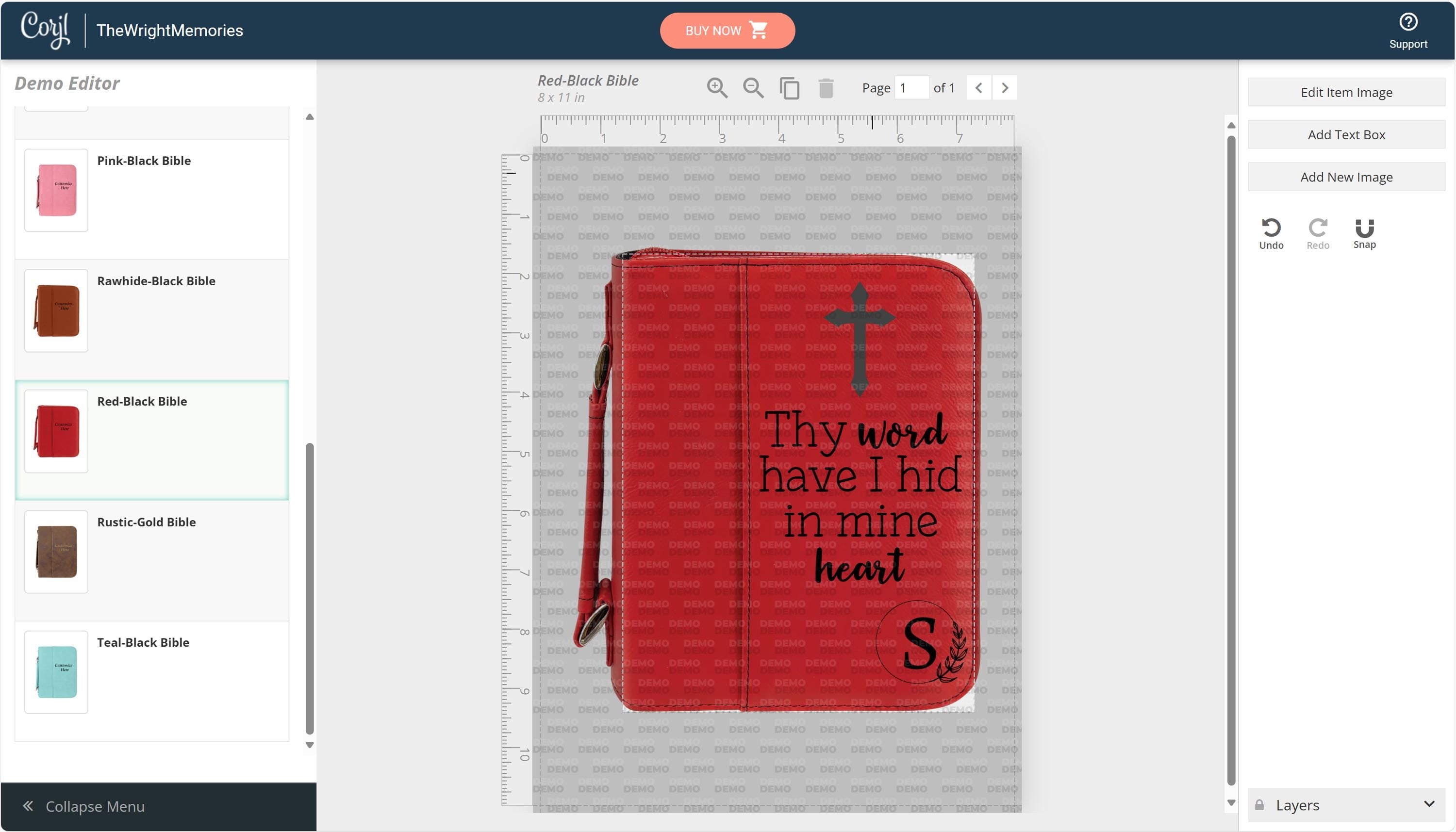 Personalized Leather Bible Cover with Zipper | Custom Engraved Bible Case | Large 7.5” x 10.75” | Christian Gift for Him or Her