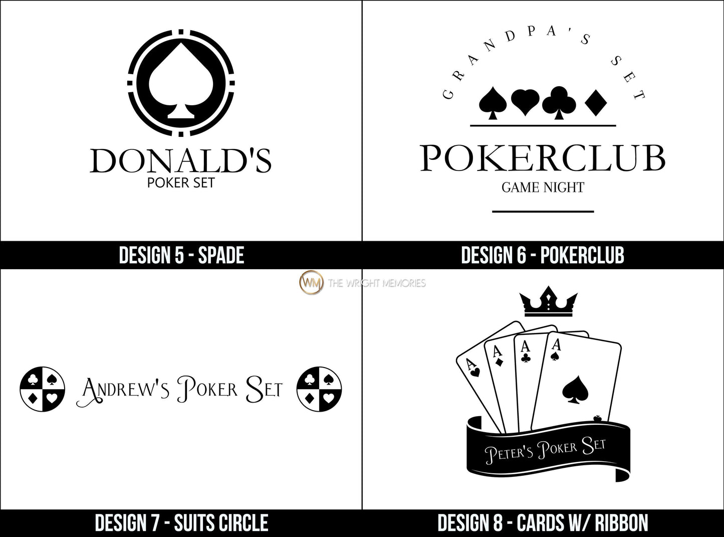 Personalized Poker Gift Set | 300 Chip Poker Set | Best Man Gift | Game Night