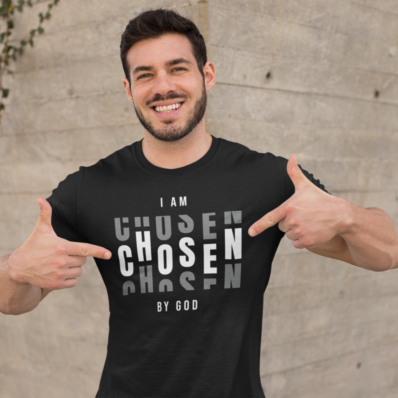 I Am Chosen by God Shirt – Bold Christian Graphic Tee | Gildan | Short Sleeve | Black