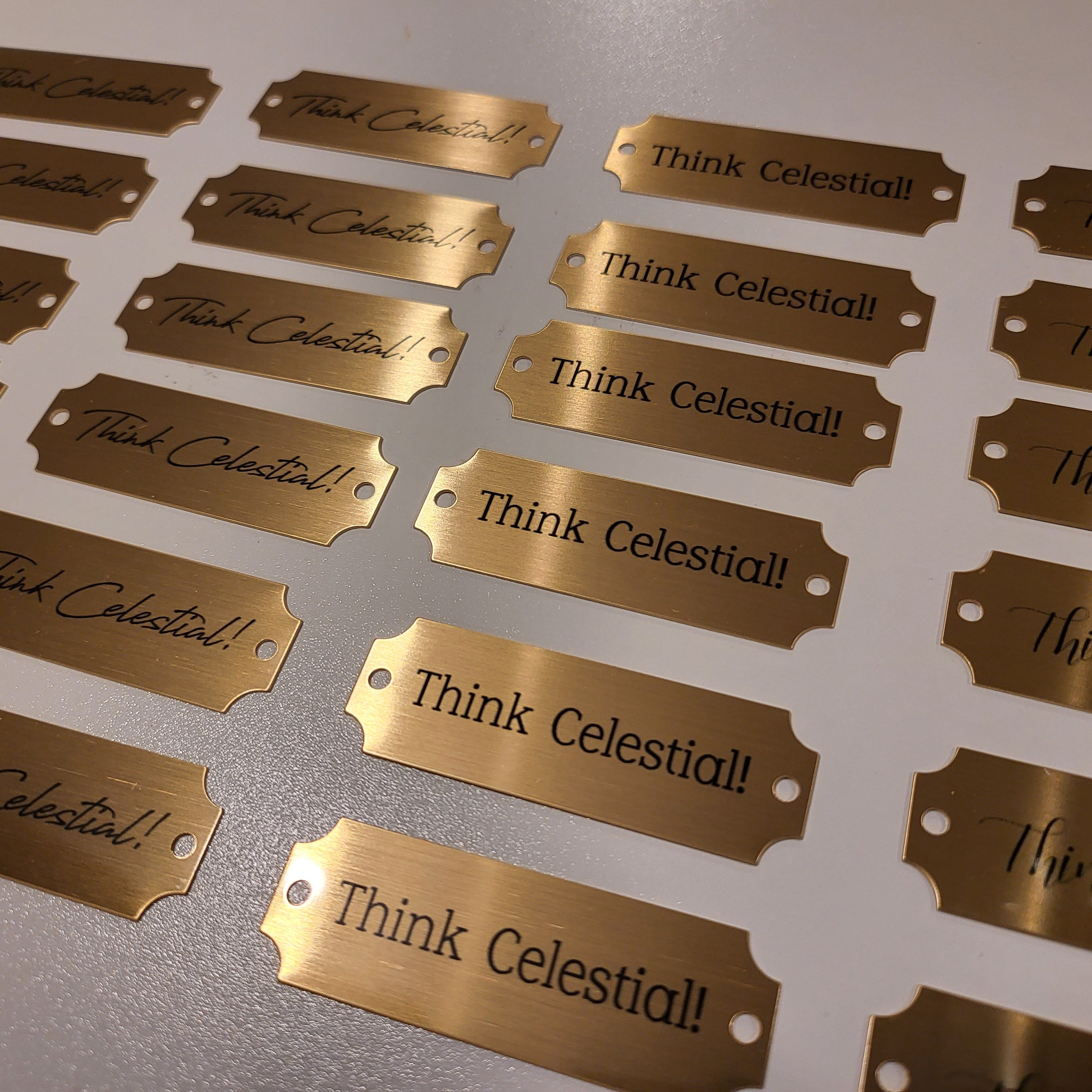 2-1/2" x 7/8" Brass Plates