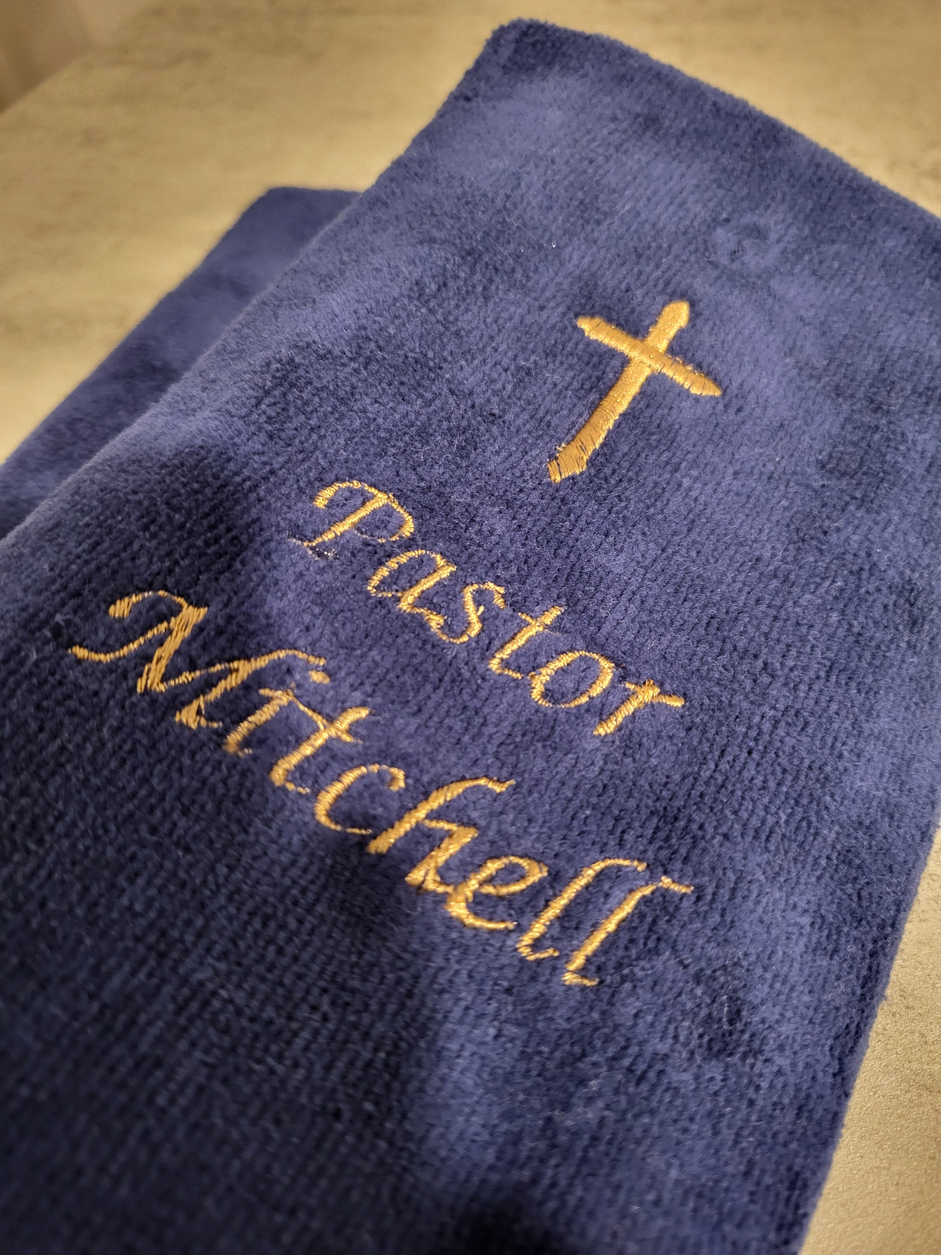 Personalized Preacher Towel | Embroidered Pastor Gift | Father's Day Gift for Minister | Custom Church Towel | Pastor Appreciation