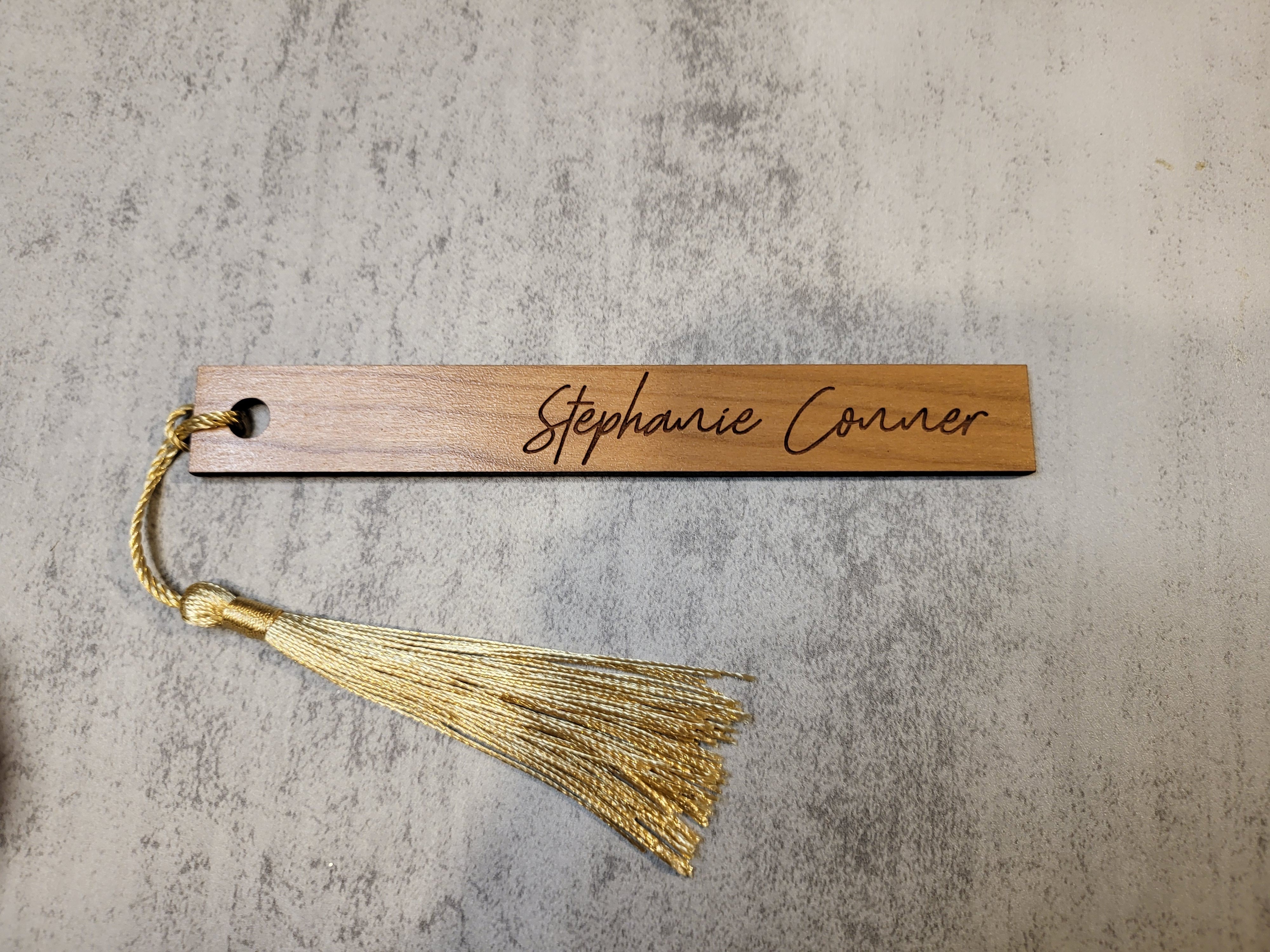 Personalized Wedding Name Tags with Ribbon Hole | Engraved Escort Place Cards | Wooden & Acrylic Guest Name Tags | Wedding Seating Tags