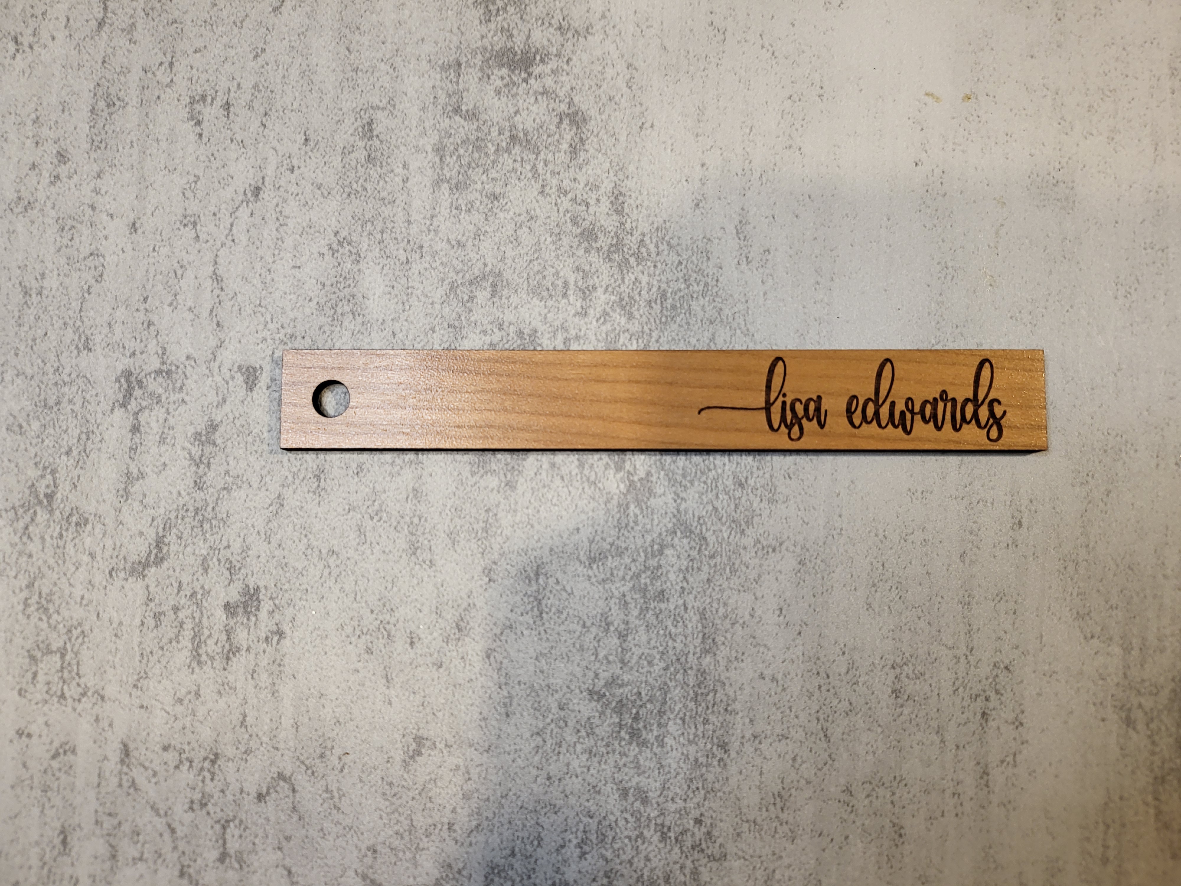 Personalized Wedding Name Tags with Ribbon Hole | Engraved Escort Place Cards | Wooden & Acrylic Guest Name Tags | Wedding Seating Tags