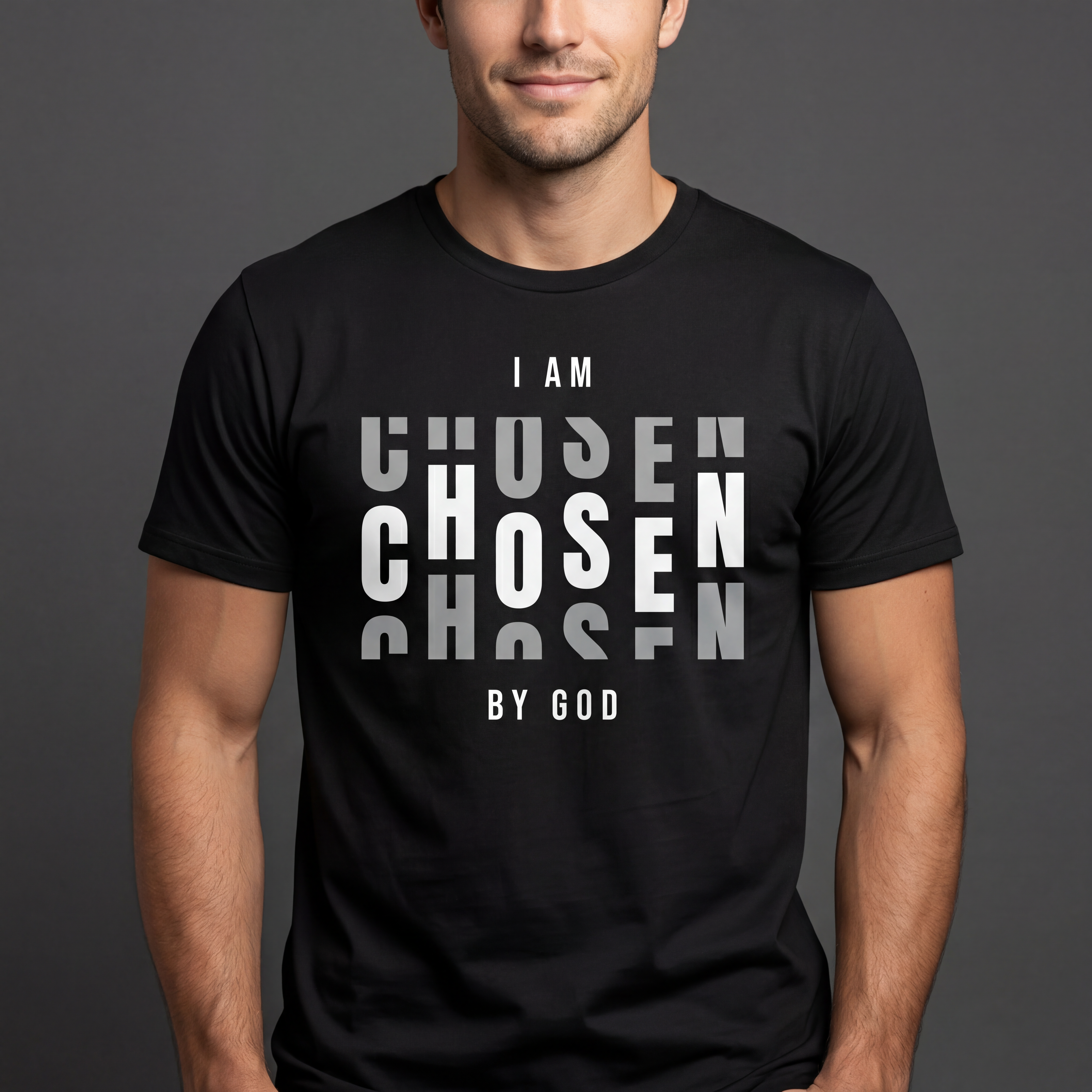 I Am Chosen by God Shirt – Inspirational Typography Graphic Tee | Gildan Softstyle | Unisex