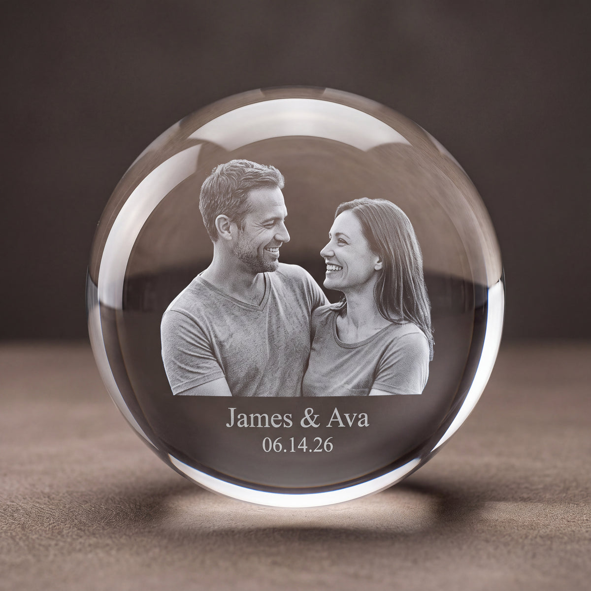 Personalized 3D Crystal Photo Ball | Custom Photo Keepsake