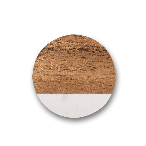 Marble and Acacia Wood Coasters