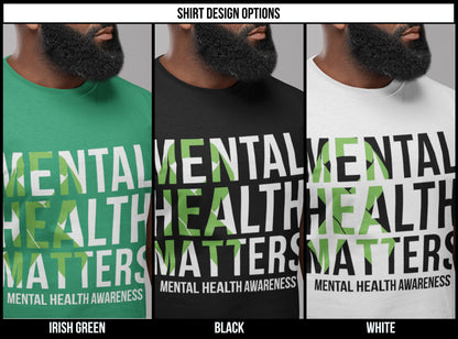 “Mental Health Matters” Ribbon T-Shirt – Awareness Support Tee | Women’s & Men’s Fit