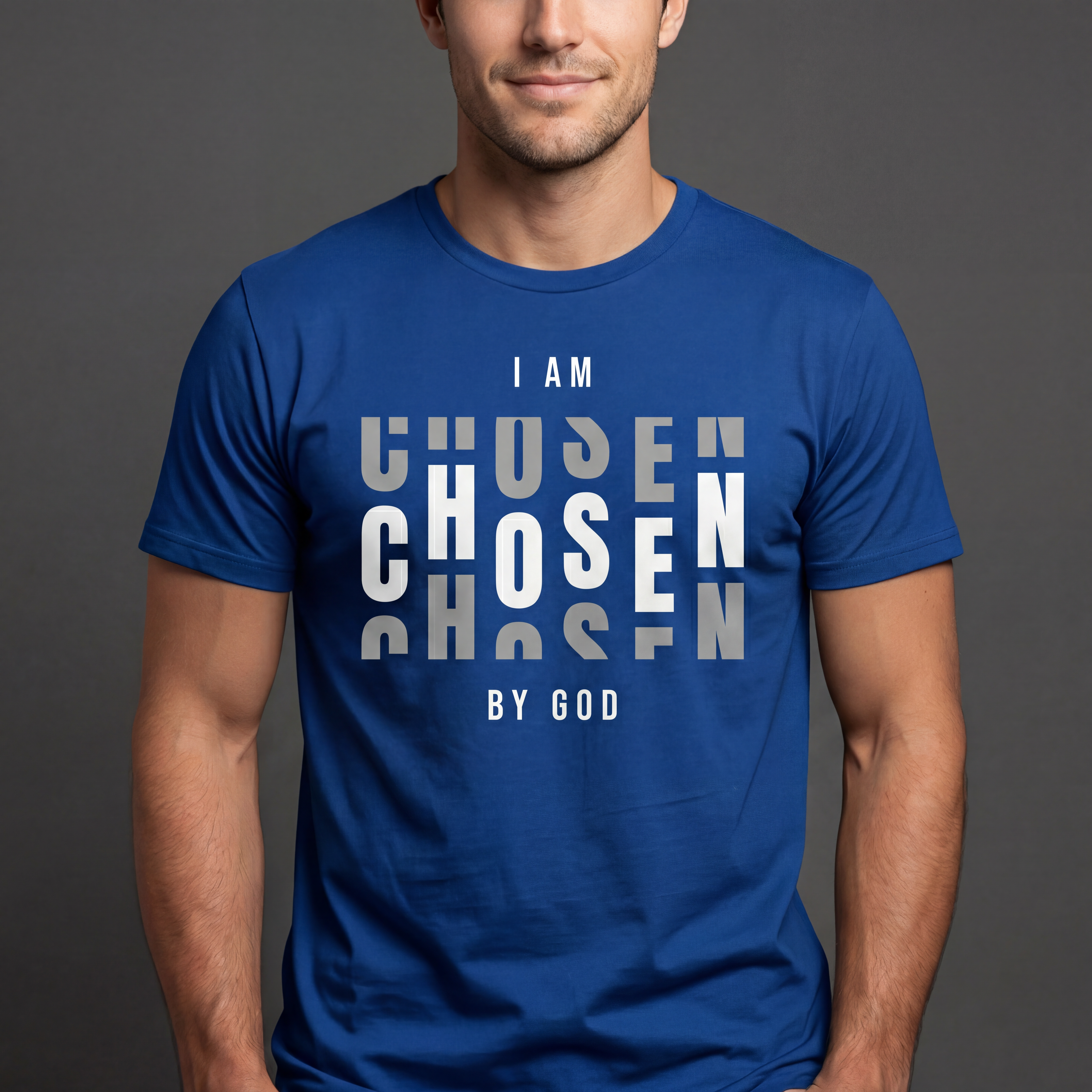 I Am Chosen by God Shirt – Inspirational Typography Graphic Tee | Gildan Softstyle | Unisex