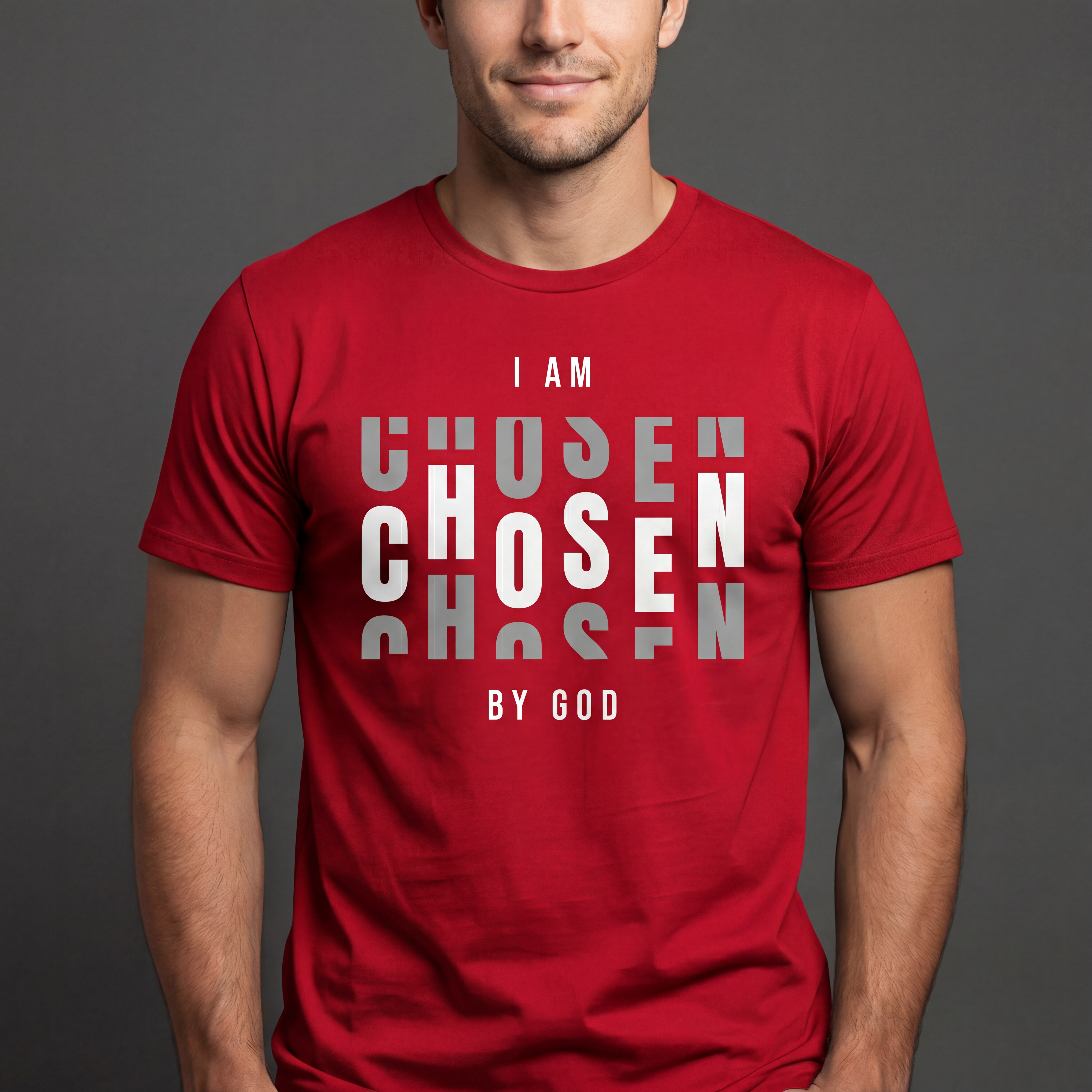 I Am Chosen by God Shirt – Inspirational Typography Graphic Tee | Gildan Softstyle | Unisex
