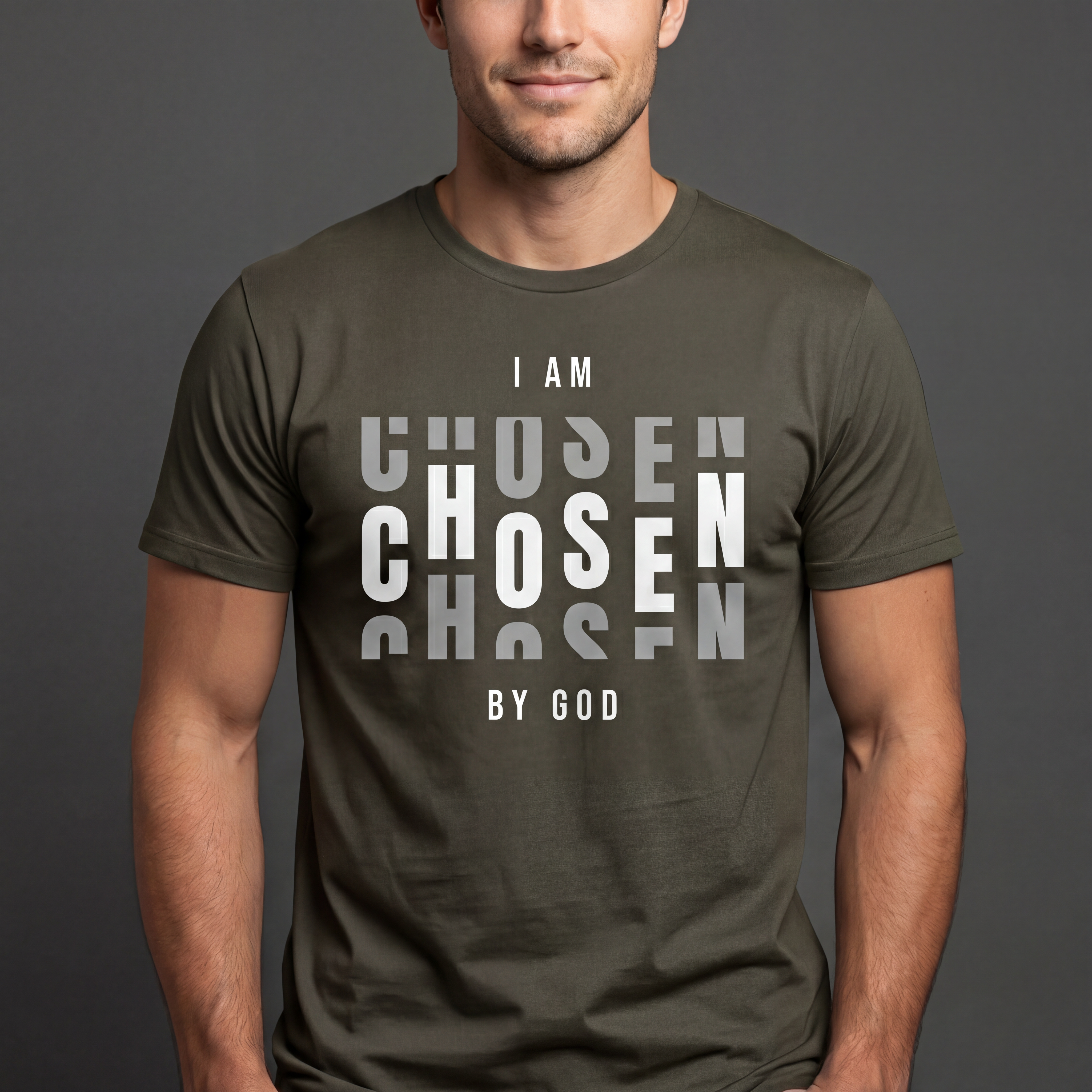 I Am Chosen by God Shirt – Inspirational Typography Graphic Tee | Gildan Softstyle | Unisex