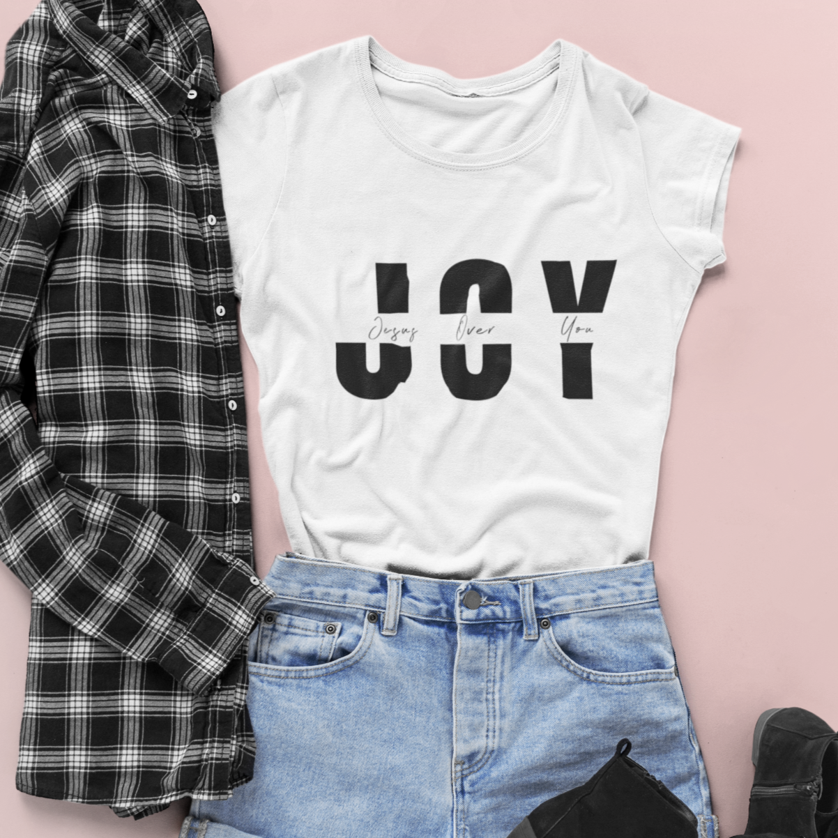 JOY Shirt – Jesus Over You Design | Motivational Graphic Tee