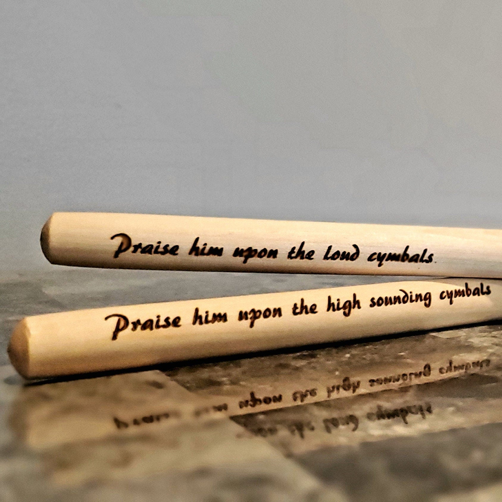 Personalized Pair of Drumsticks | Customized Message Drum Sticks Set