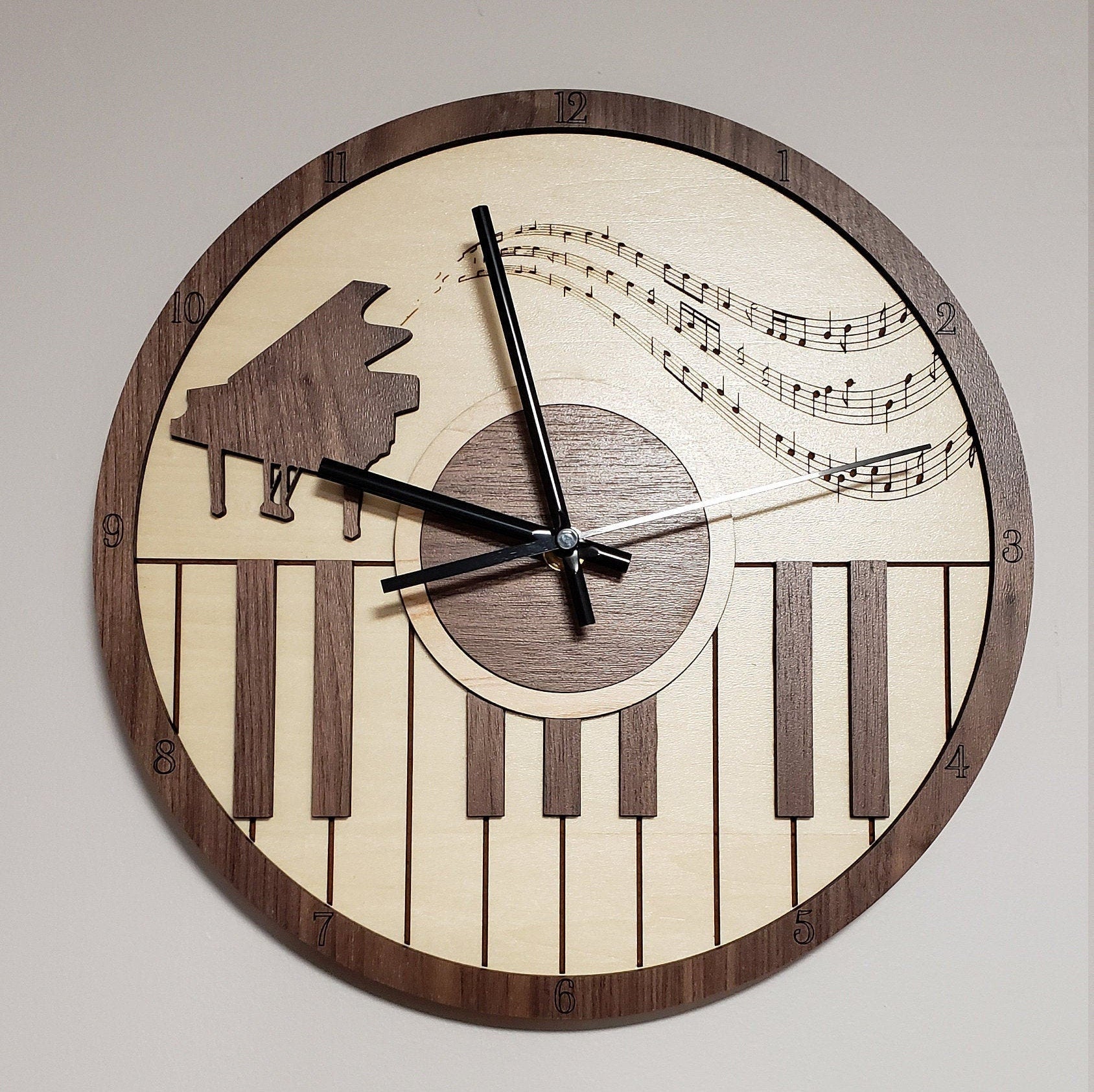 Handcrafted Piano clock