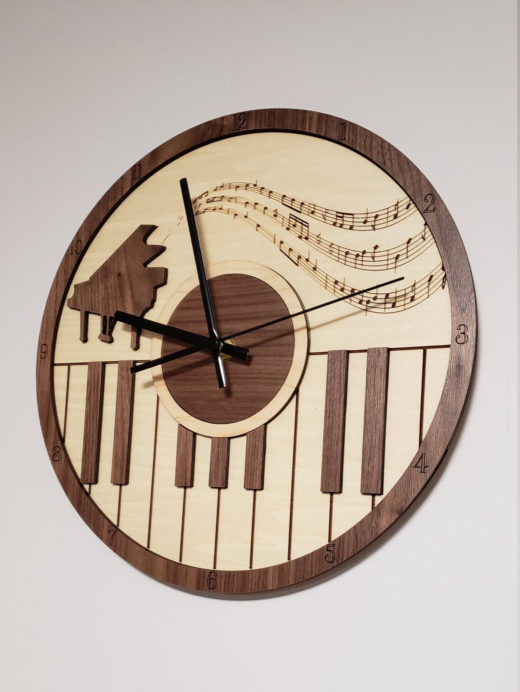 Handcrafted Piano clock
