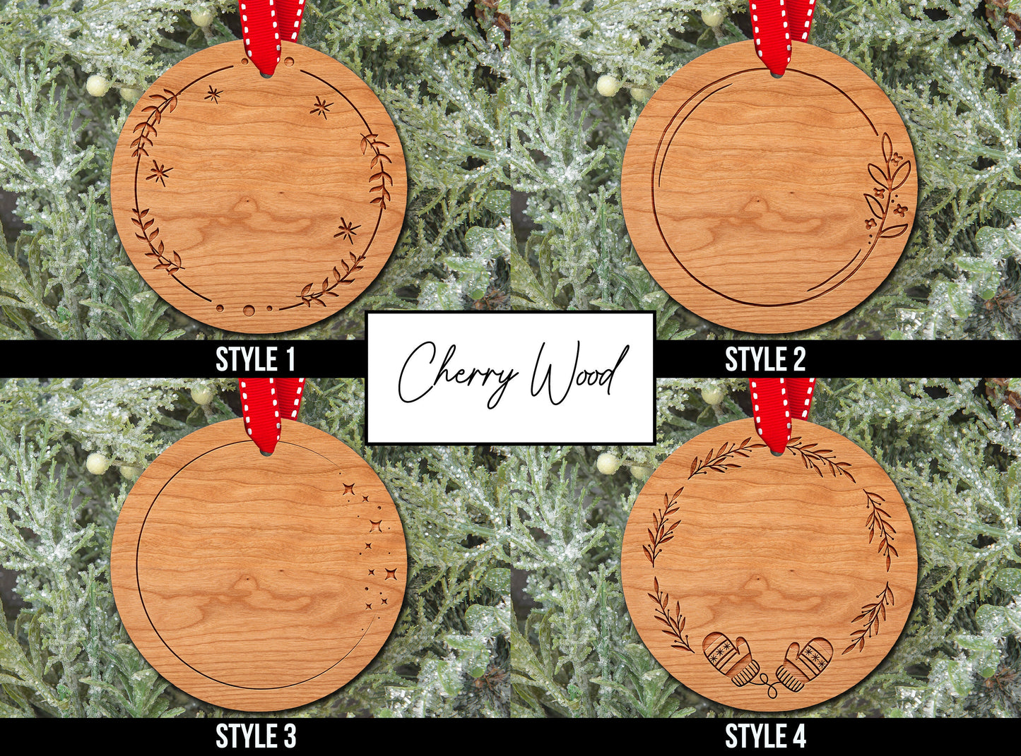 Personalized Engraved Wood Ornament | Name Christmas Ornament