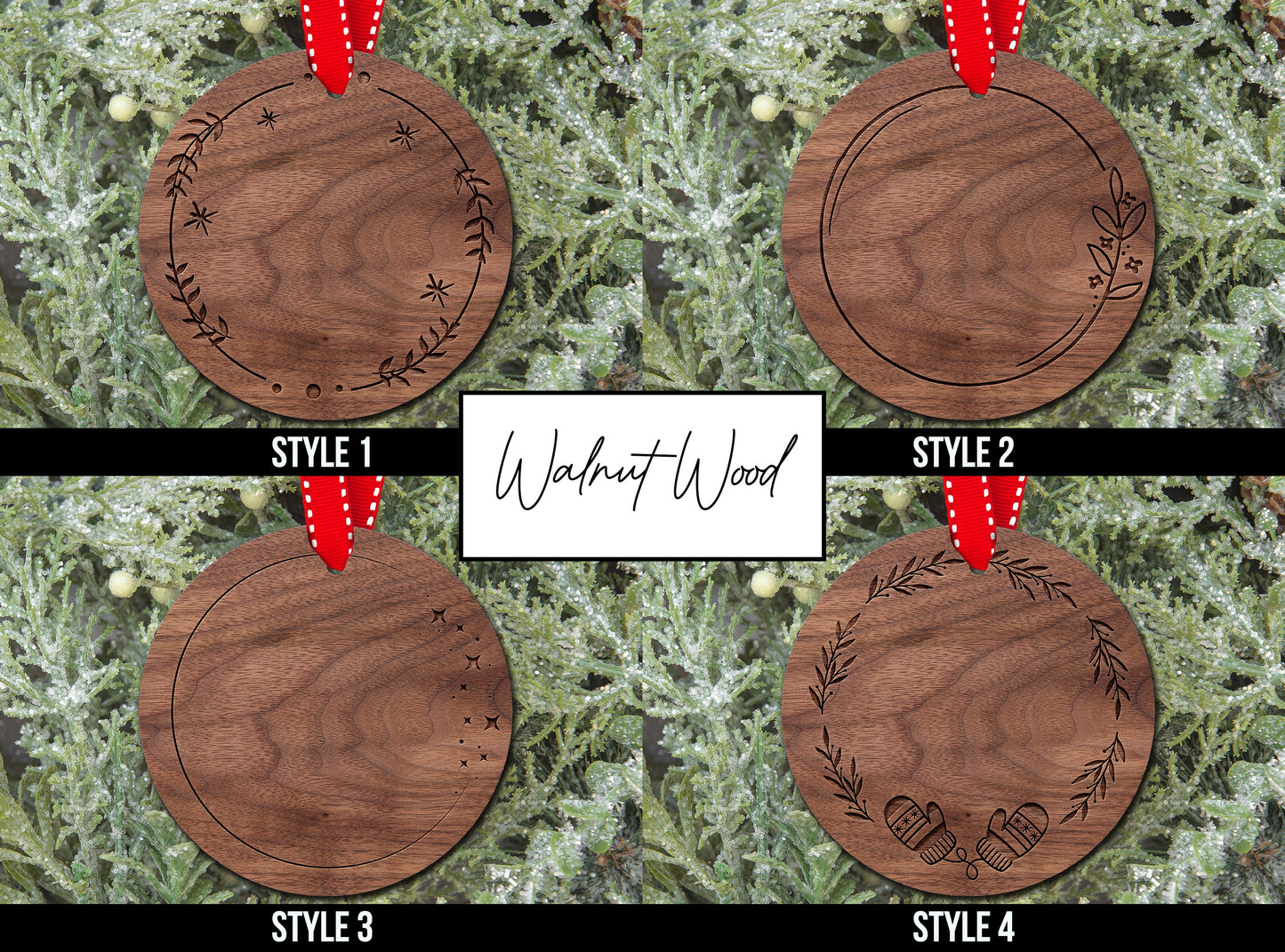 Personalized Engraved Wood Ornament | Name Christmas Ornament