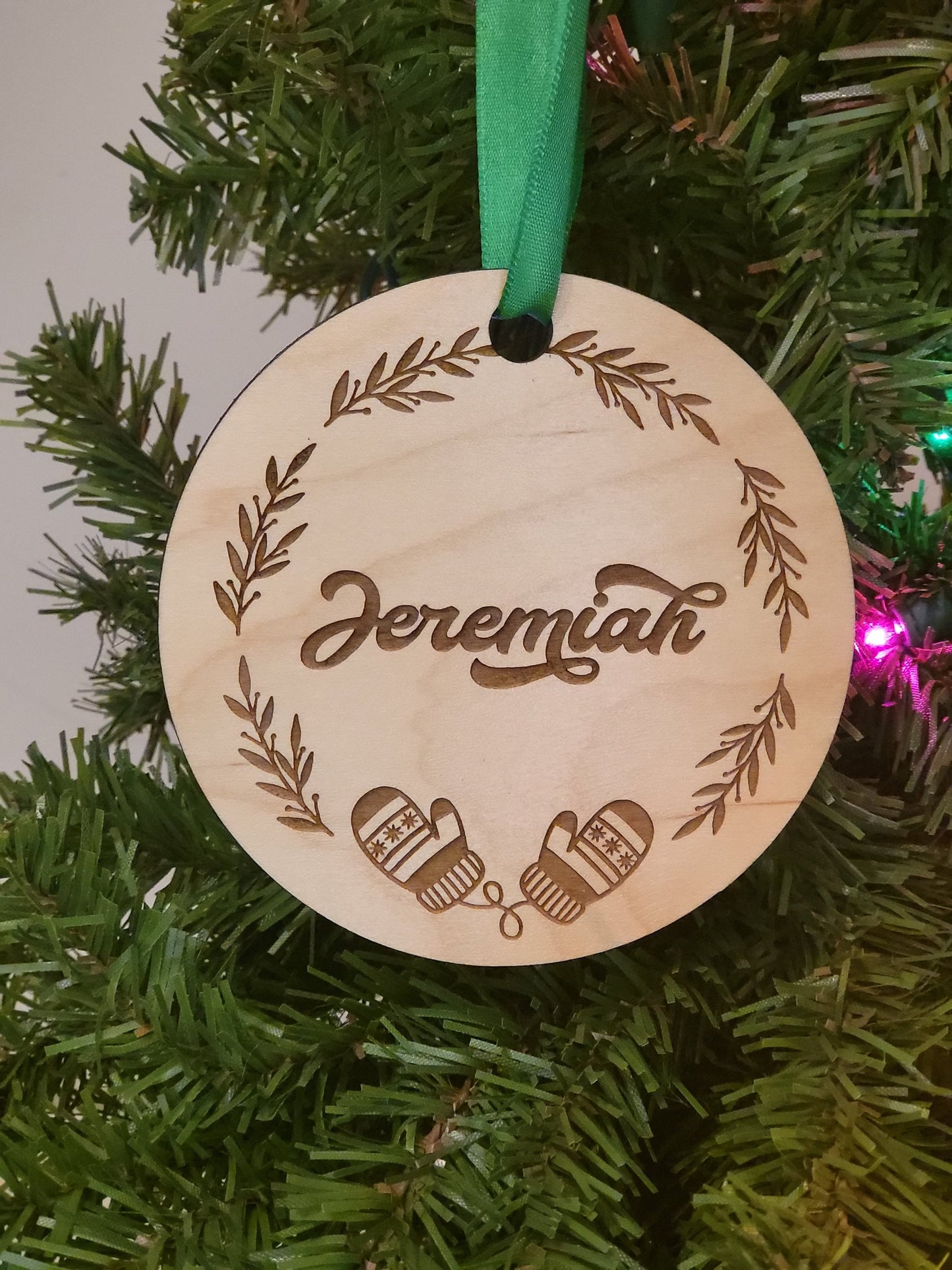 Personalized Engraved Wood Ornament | Name Christmas Ornament