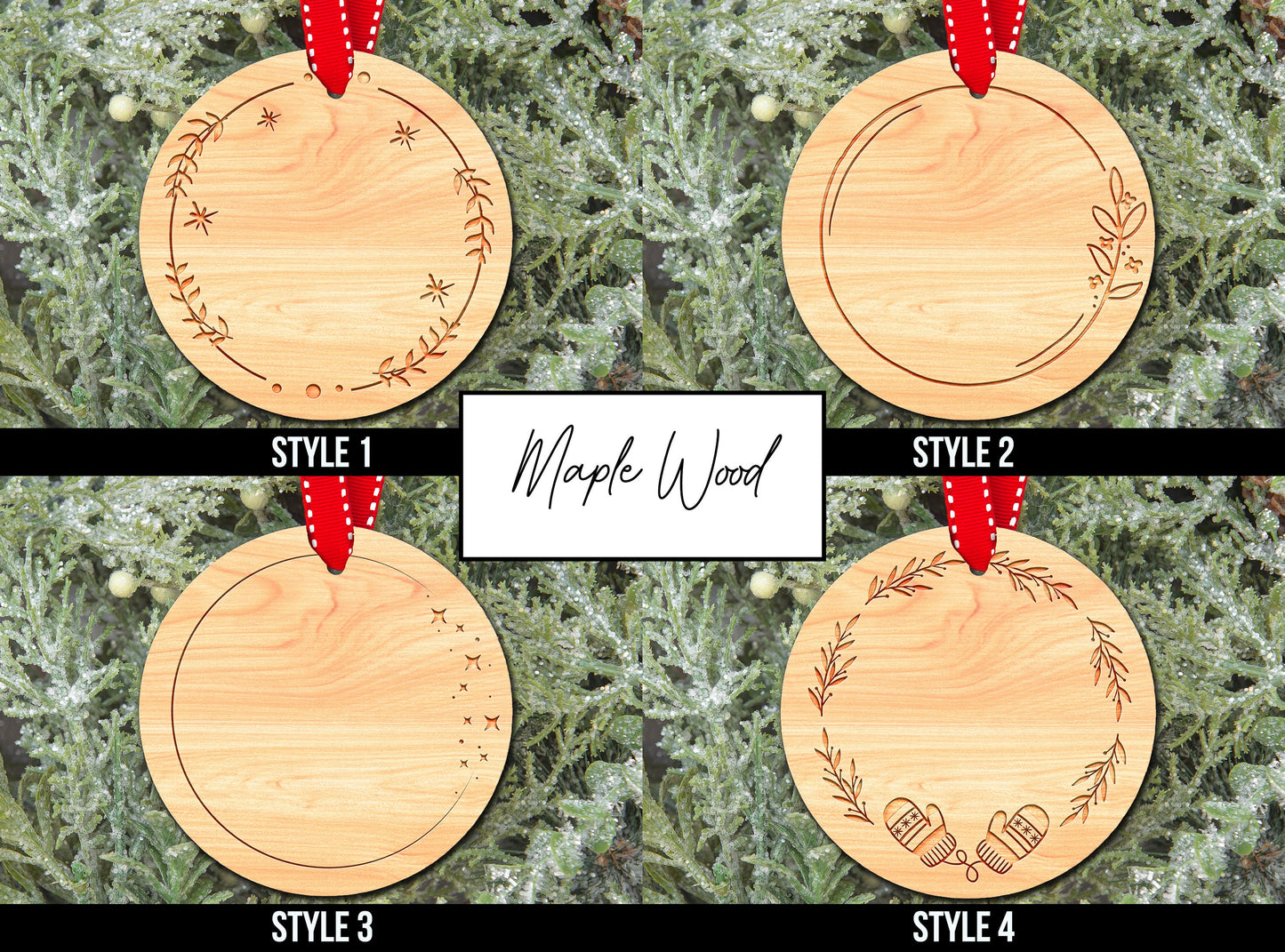 Personalized Engraved Wood Ornament | Name Christmas Ornament