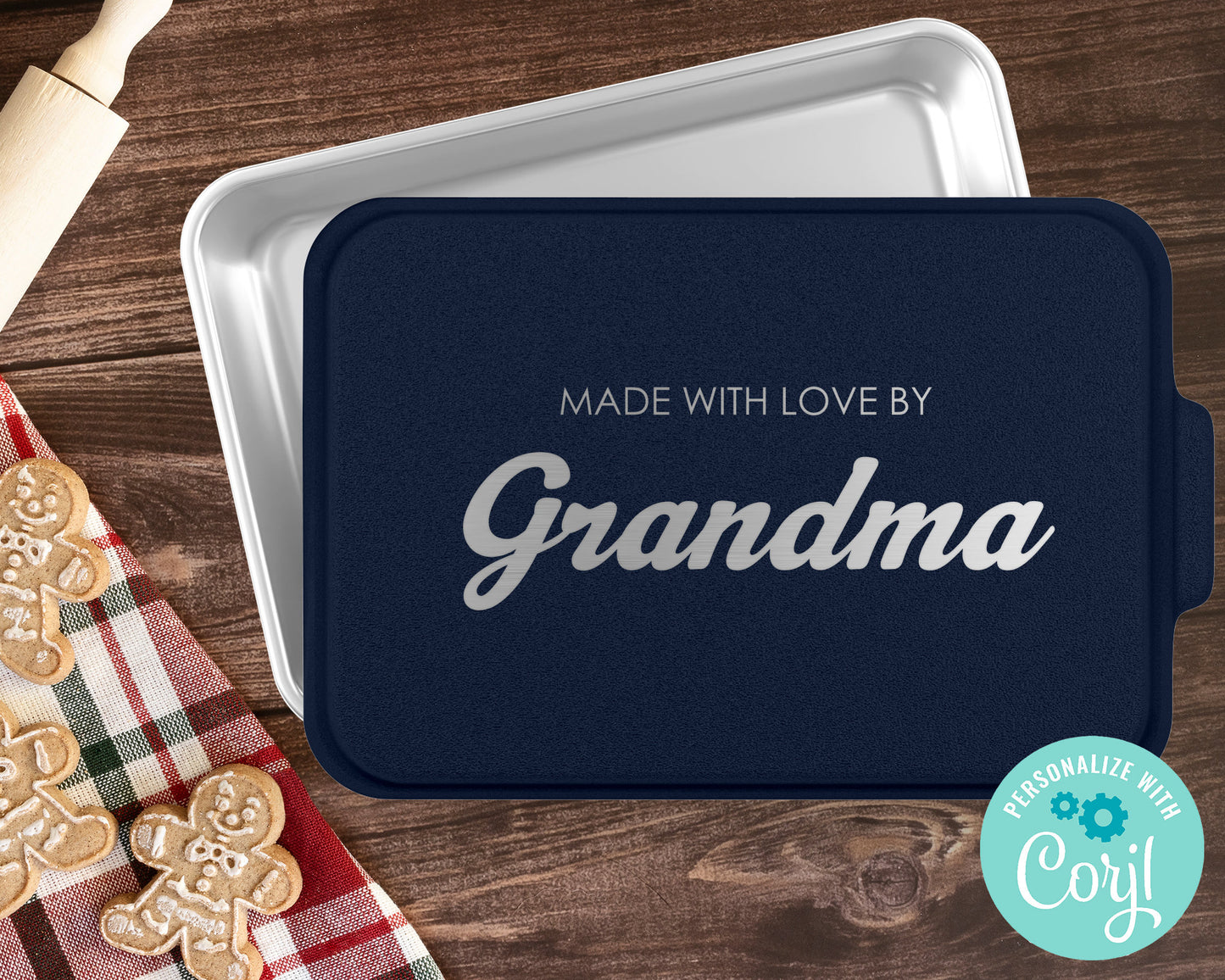 Personalized Baking Pan | Customized Gift for Bakers | Engraved Aluminum Cake Pan