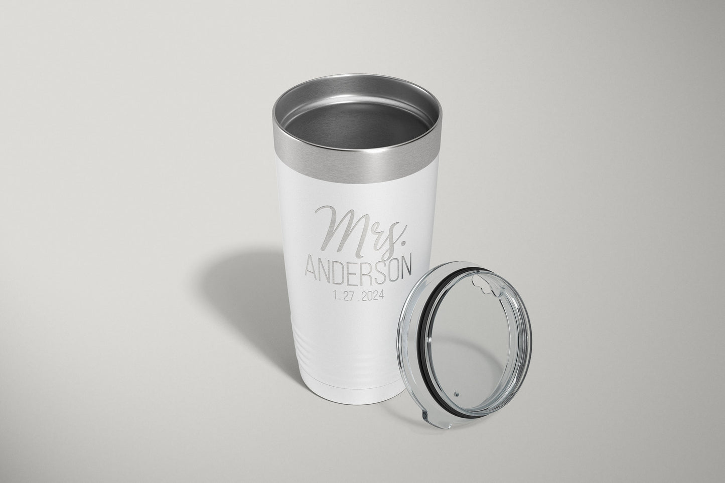 Mr. and Mrs. Tumbler Set | Personalized Bride and Groom Gift | Wedding Gift