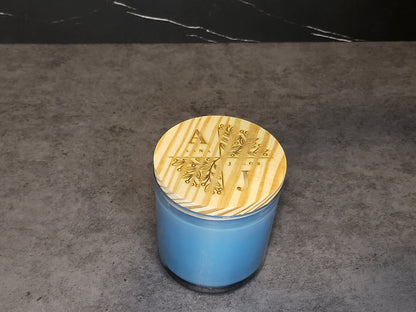 Personalized Scented Candle | Engraved Wood Lid Candle