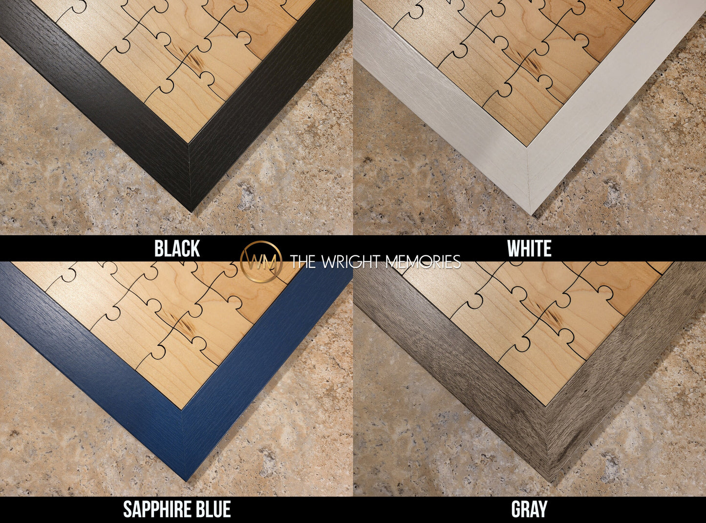 Wedding Puzzle | Wedding Guest Book Alternative | Size Variety Wedding Puzzle