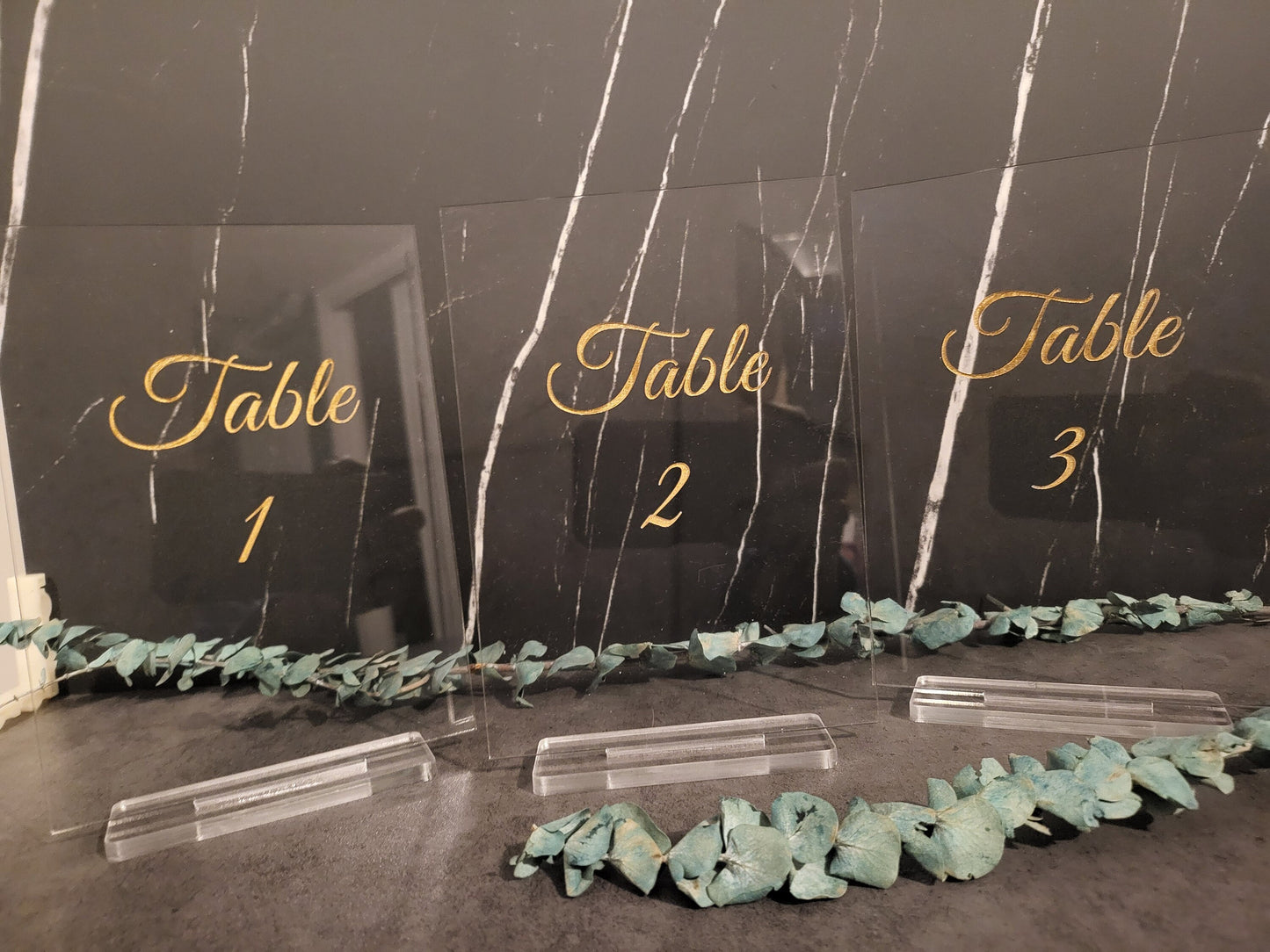 Acrylic Table Numbers | Wedding Table Numbers | Event Decor | Reception Signs