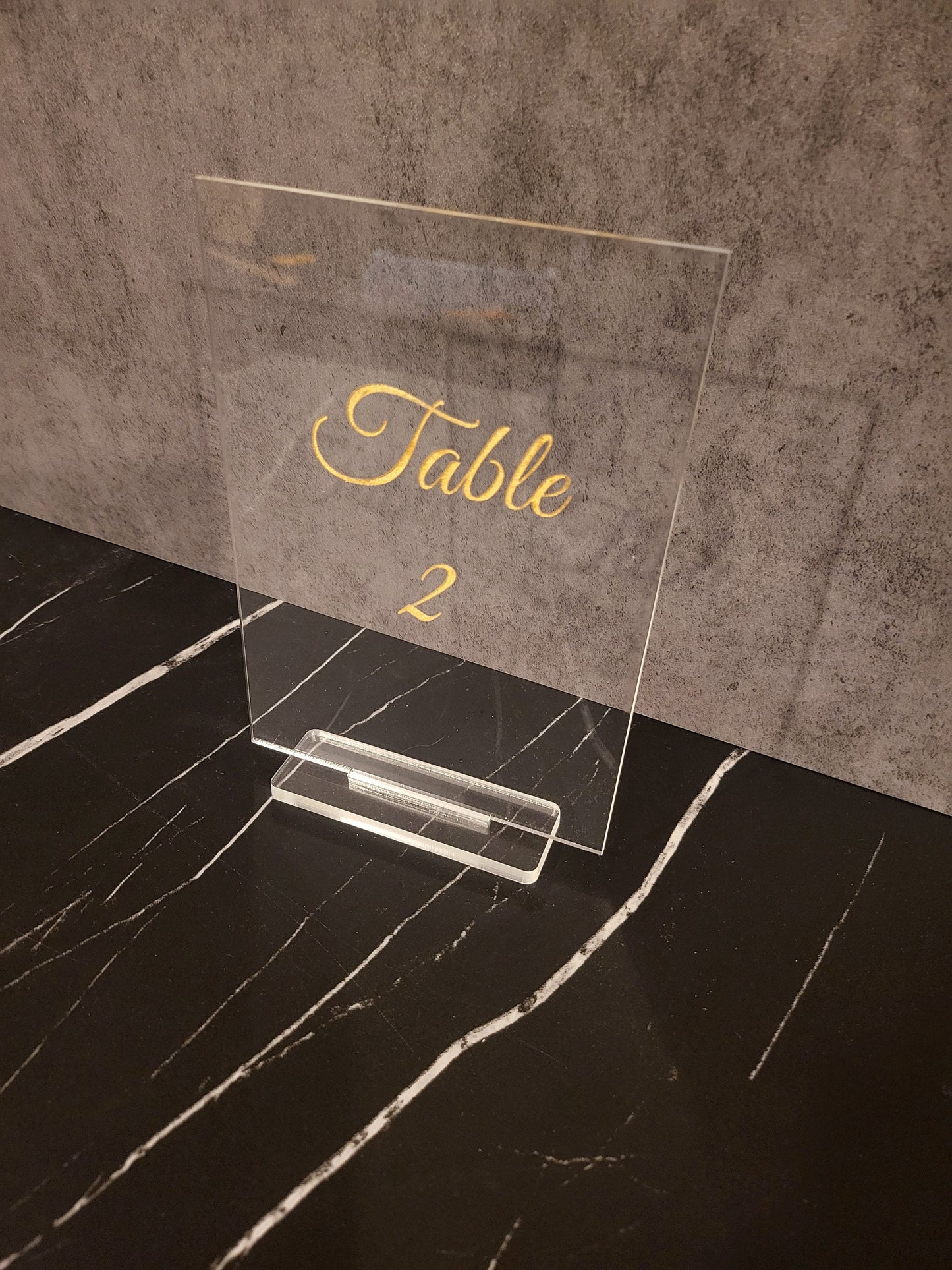 Acrylic Table Numbers | Wedding Table Numbers | Event Decor | Reception Signs