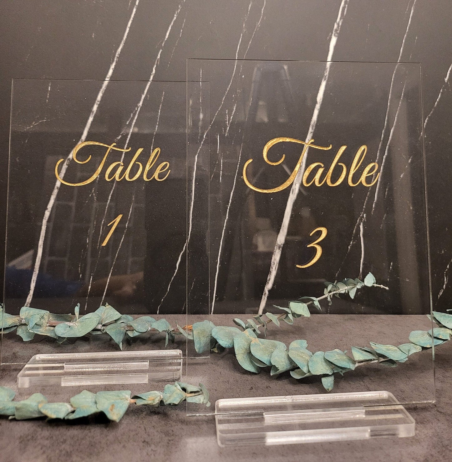 Acrylic Table Numbers | Wedding Table Numbers | Event Decor | Reception Signs