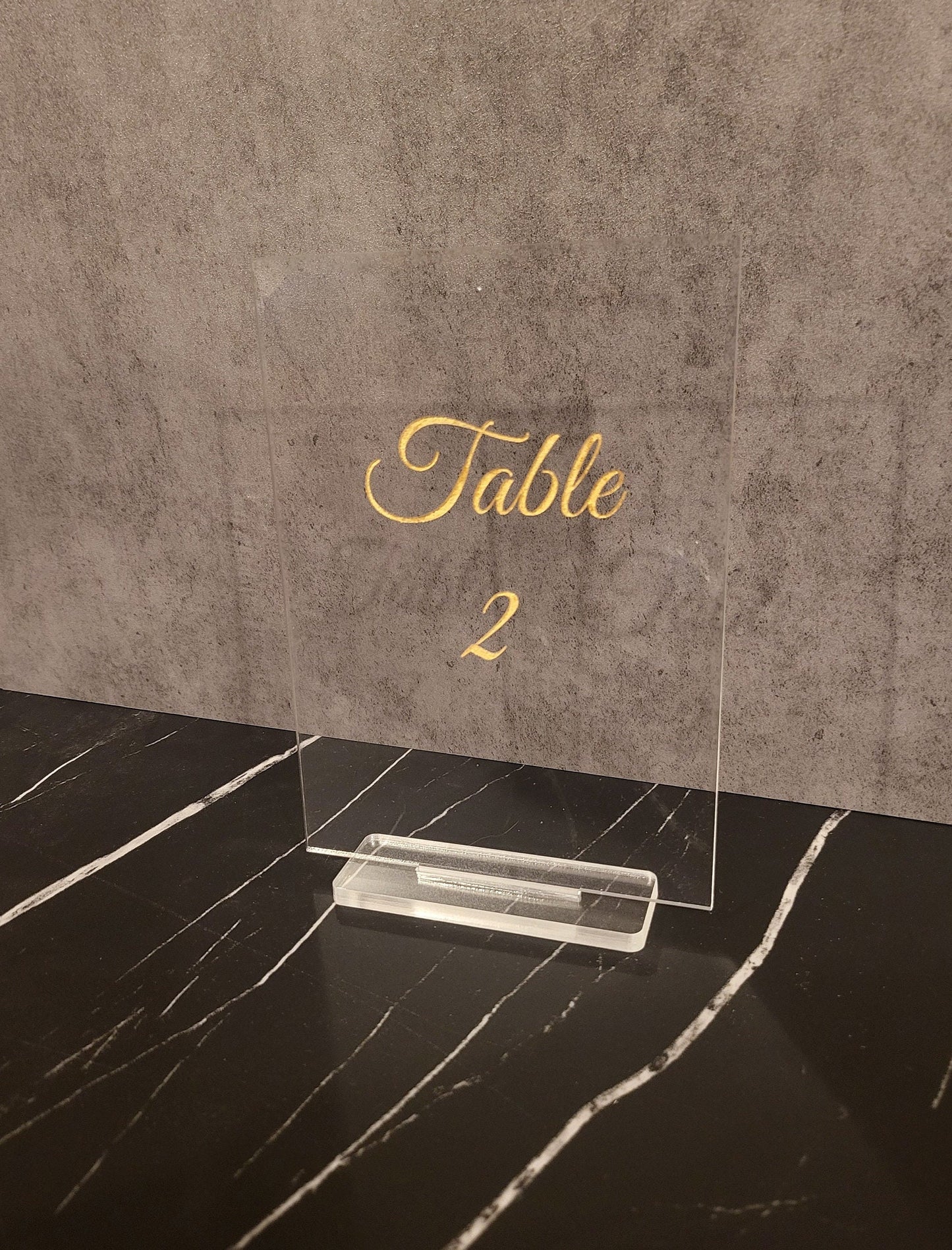 Acrylic Table Numbers | Wedding Table Numbers | Event Decor | Reception Signs