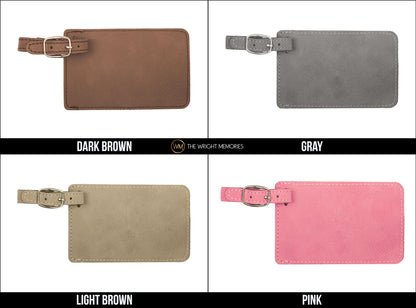 Personalized Leather Luggage Tags | Personalized Luggage Tag | Custom Couple Luggage Tags | Travel Accessories | Bag Tags | Name Tag