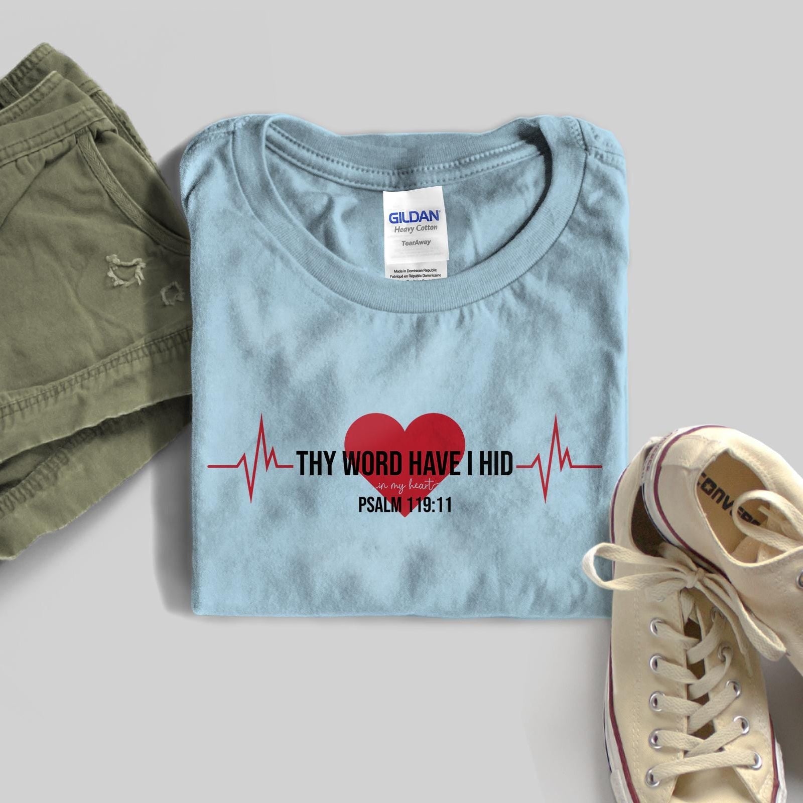 Thy Word Have I Hid in My Heart - Psalm 119:11 Shirt | Christian Shirt | Faith Based Shirt| Bible Verse Shirt | Inspirational Shirt