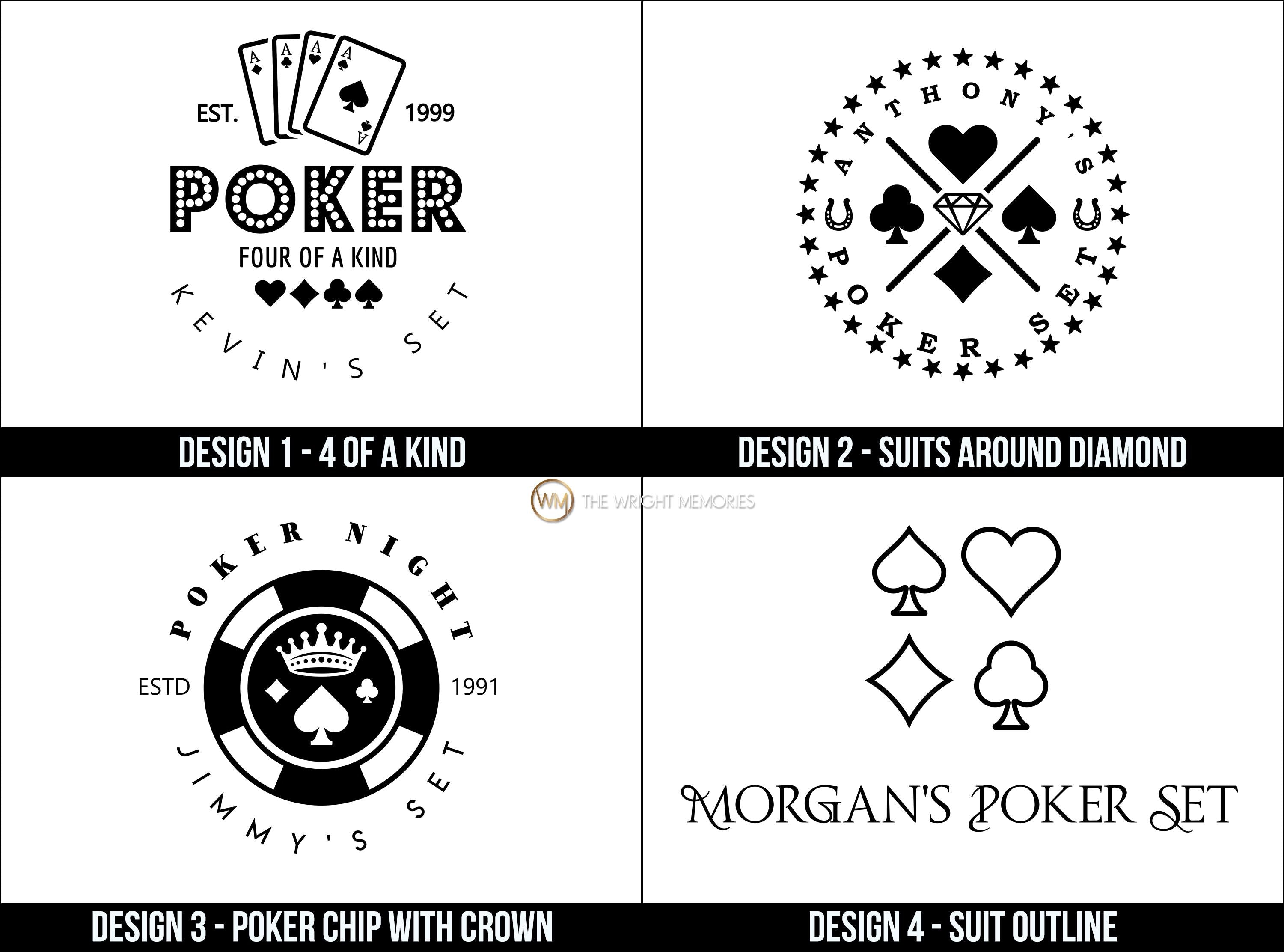 Personalized Poker Gift Set | 300 Chip Poker Set | Best Man Gift | Game Night