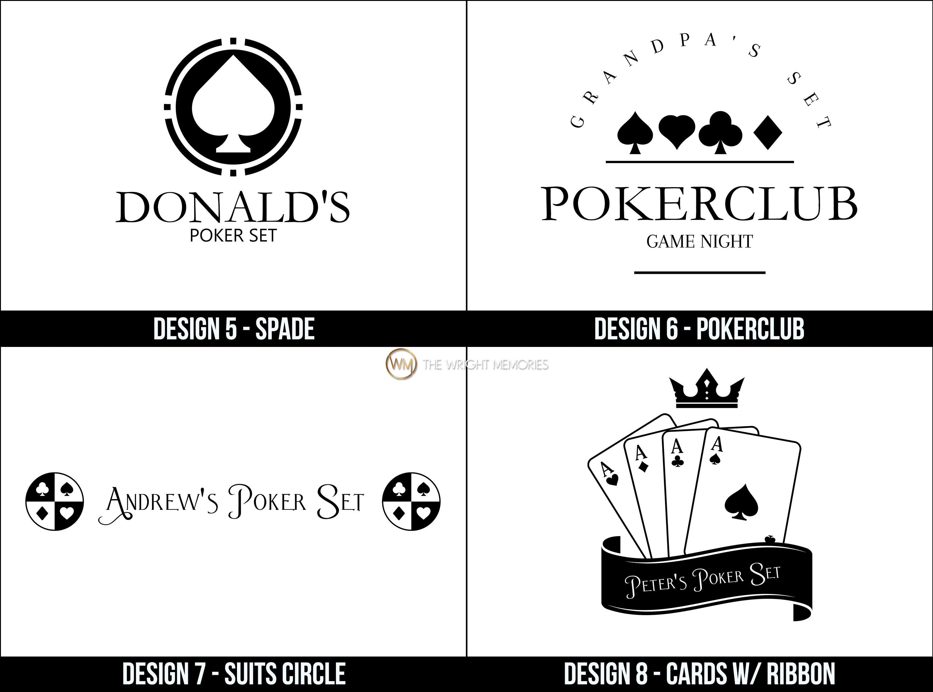 Personalized Poker Gift Set | 300 Chip Poker Set | Best Man Gift | Game Night