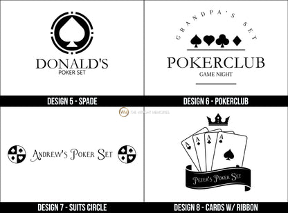Personalized Poker Gift Set | 300 Chip Poker Set | Best Man Gift | Game Night